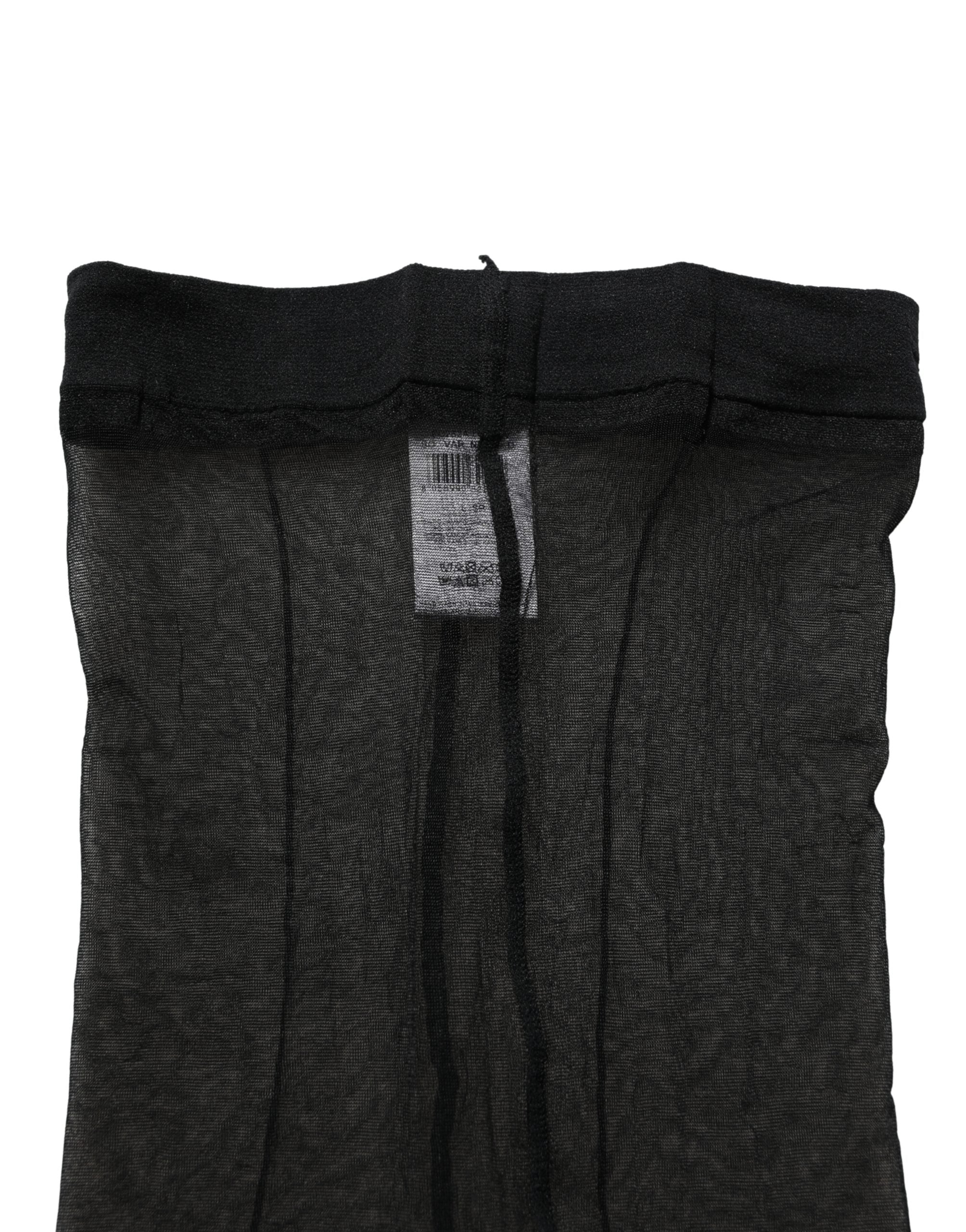 Dolce & Gabbana Schwarze Nylon-Strumpfhose Söckchen
