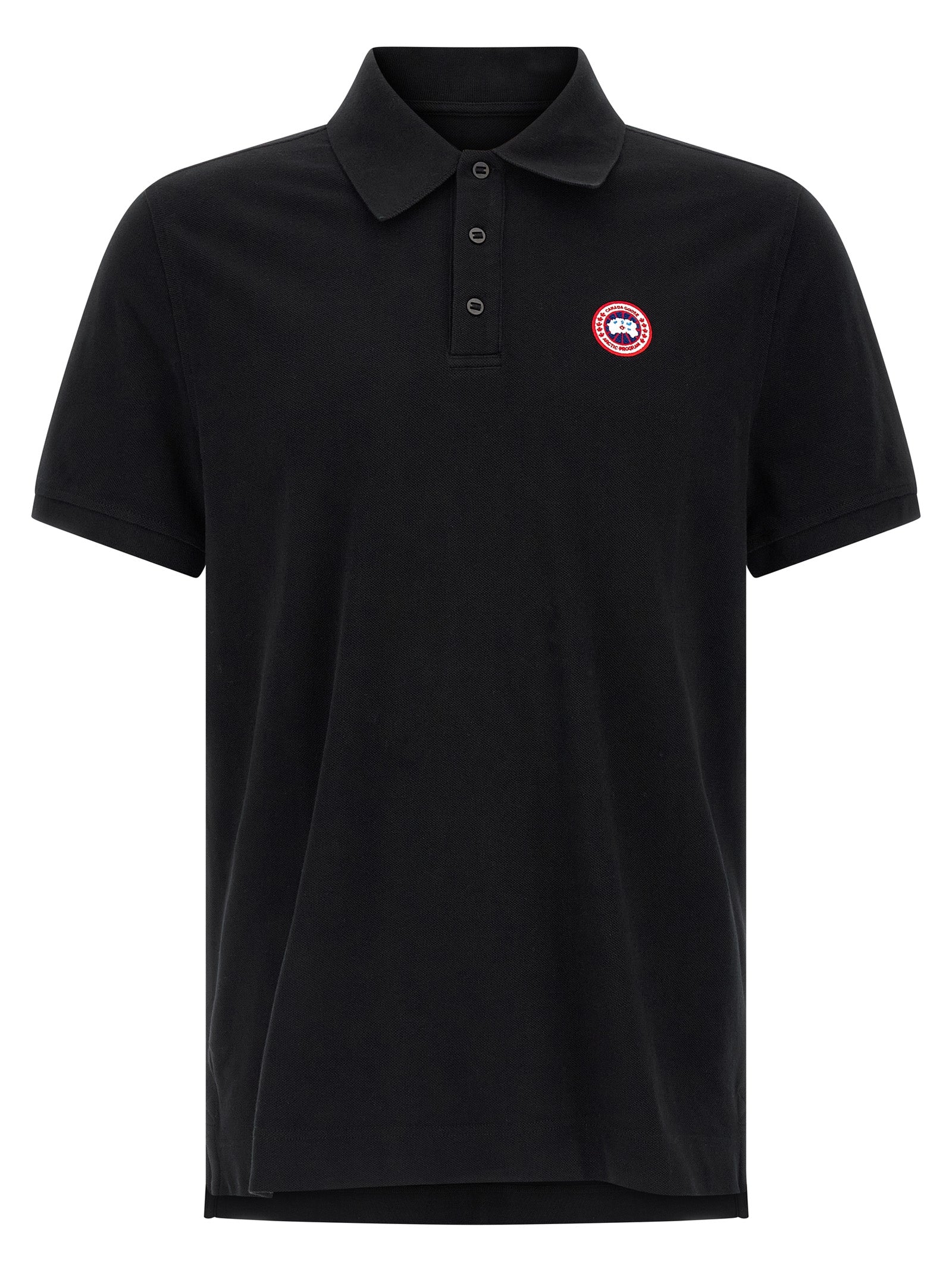 Canada Goose Schwarzes Baumwoll-Poloshirt