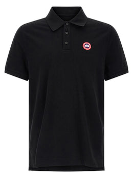 Canada Goose Schwarzes Baumwoll-Poloshirt