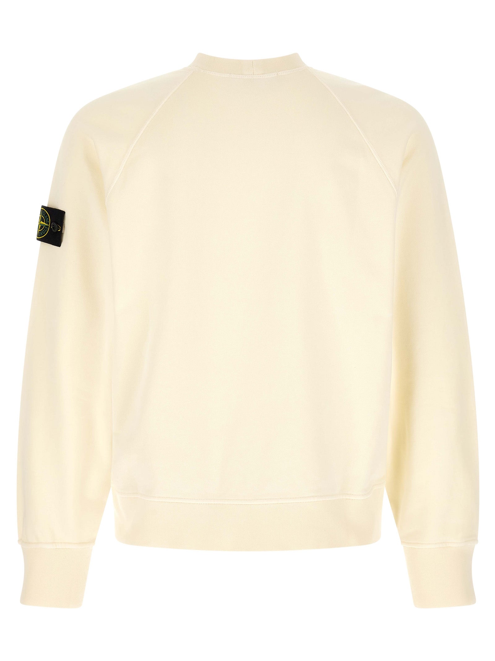 Stone Island Weißes Baumwoll-Sweatshirt