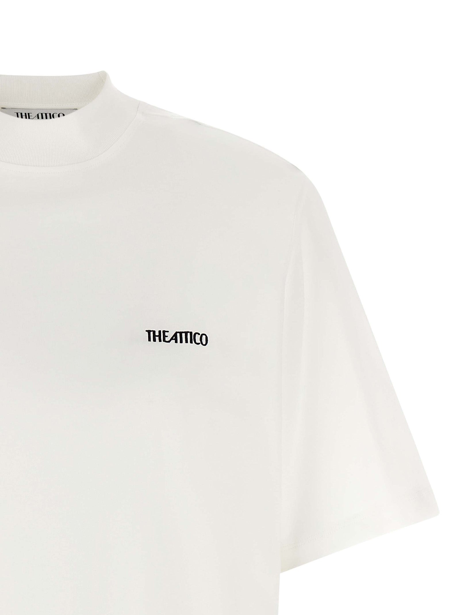 The Attico Weißes Baumwoll-T-Shirt