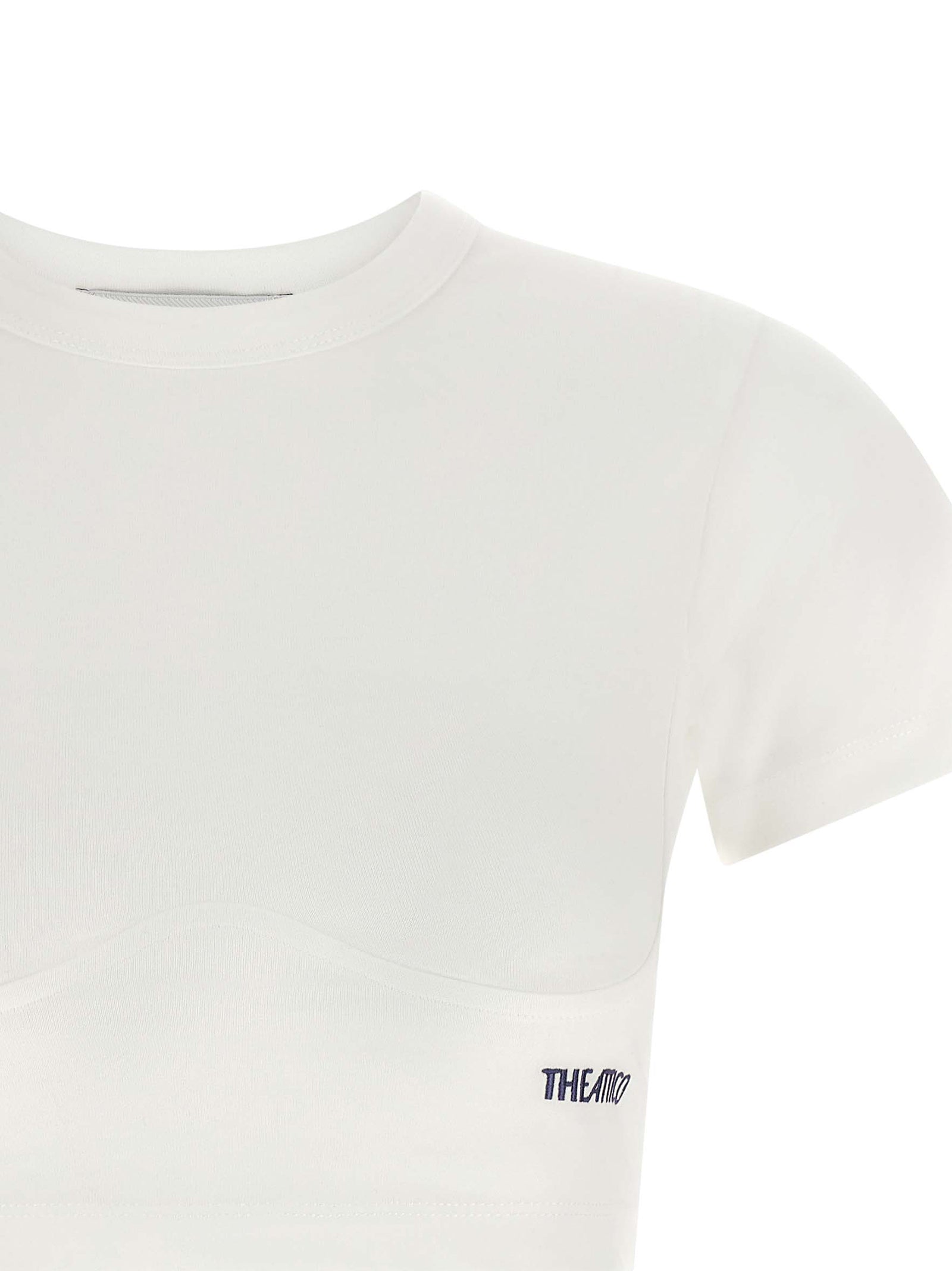 The Attico Weißes Baumwoll-T-Shirt