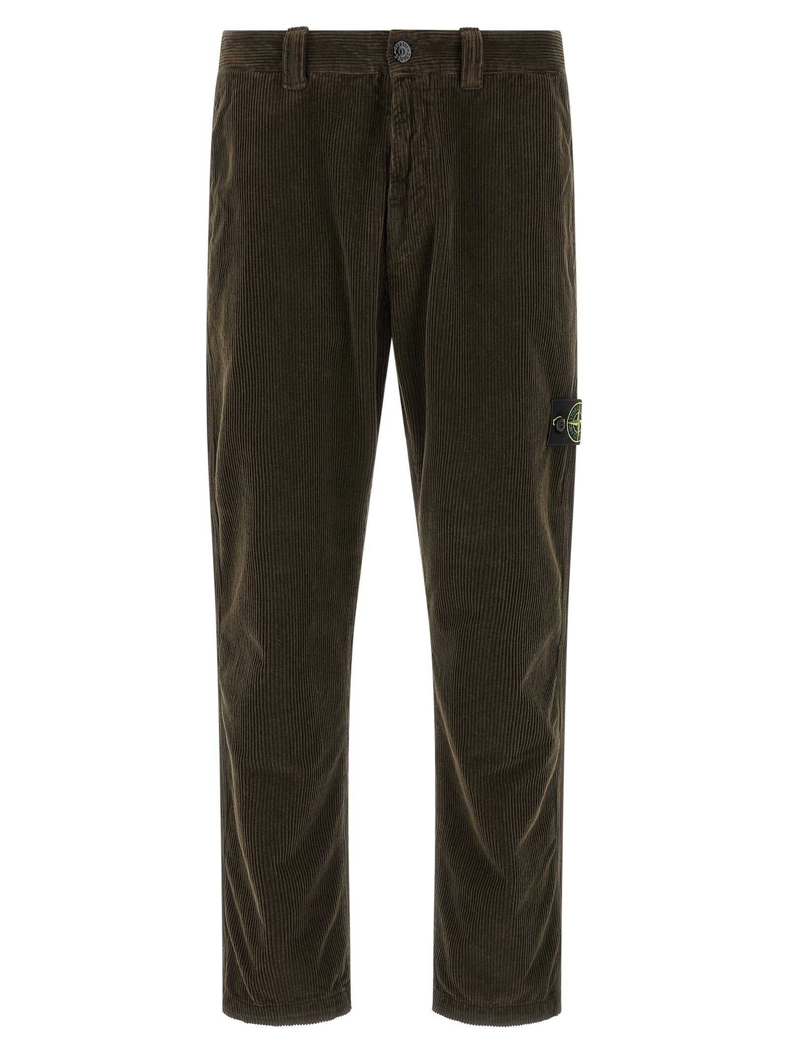 Stone Island Graue Baumwoll-Freizeithose