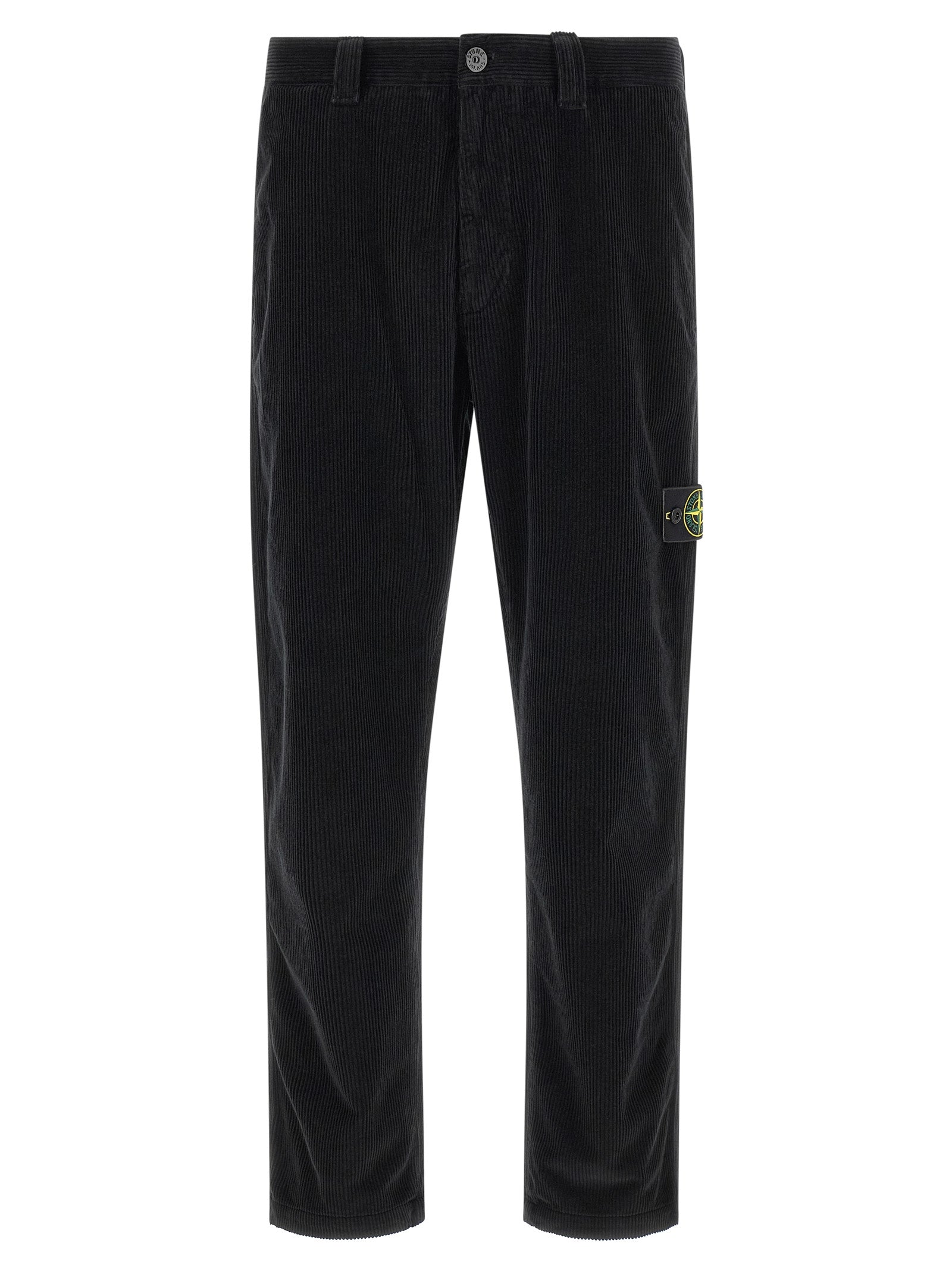Stone Island Schwarze Baumwoll-Freizeithose