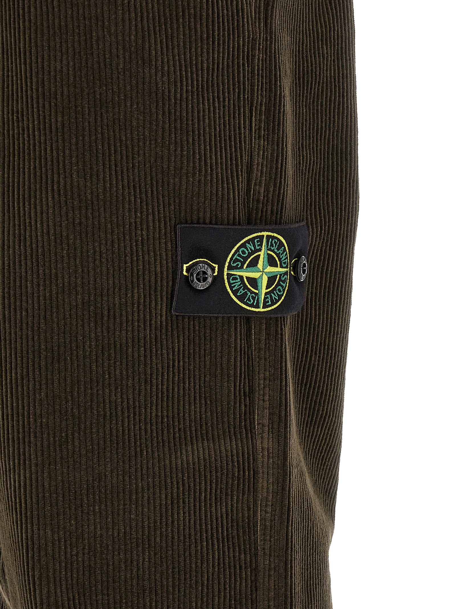 Stone Island Graue Baumwoll-Freizeithose