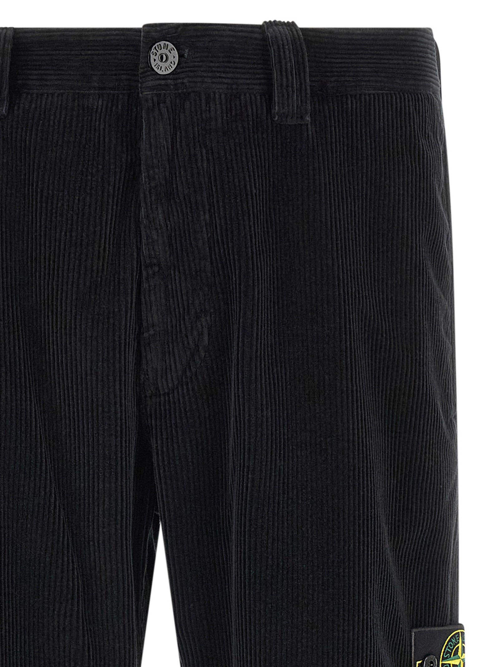 Stone Island Schwarze Baumwoll-Freizeithose