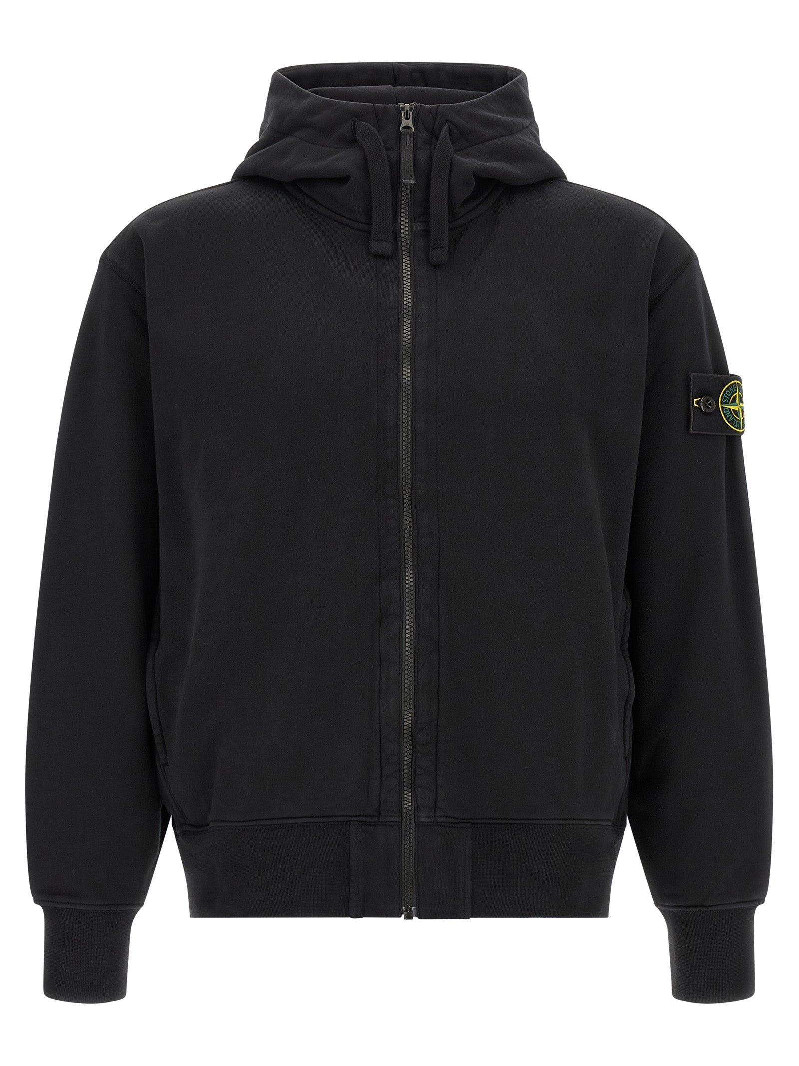 Stone Island Schwarzer Baumwoll-Sweatshirt