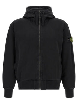 Stone Island Schwarzer Baumwoll-Sweatshirt