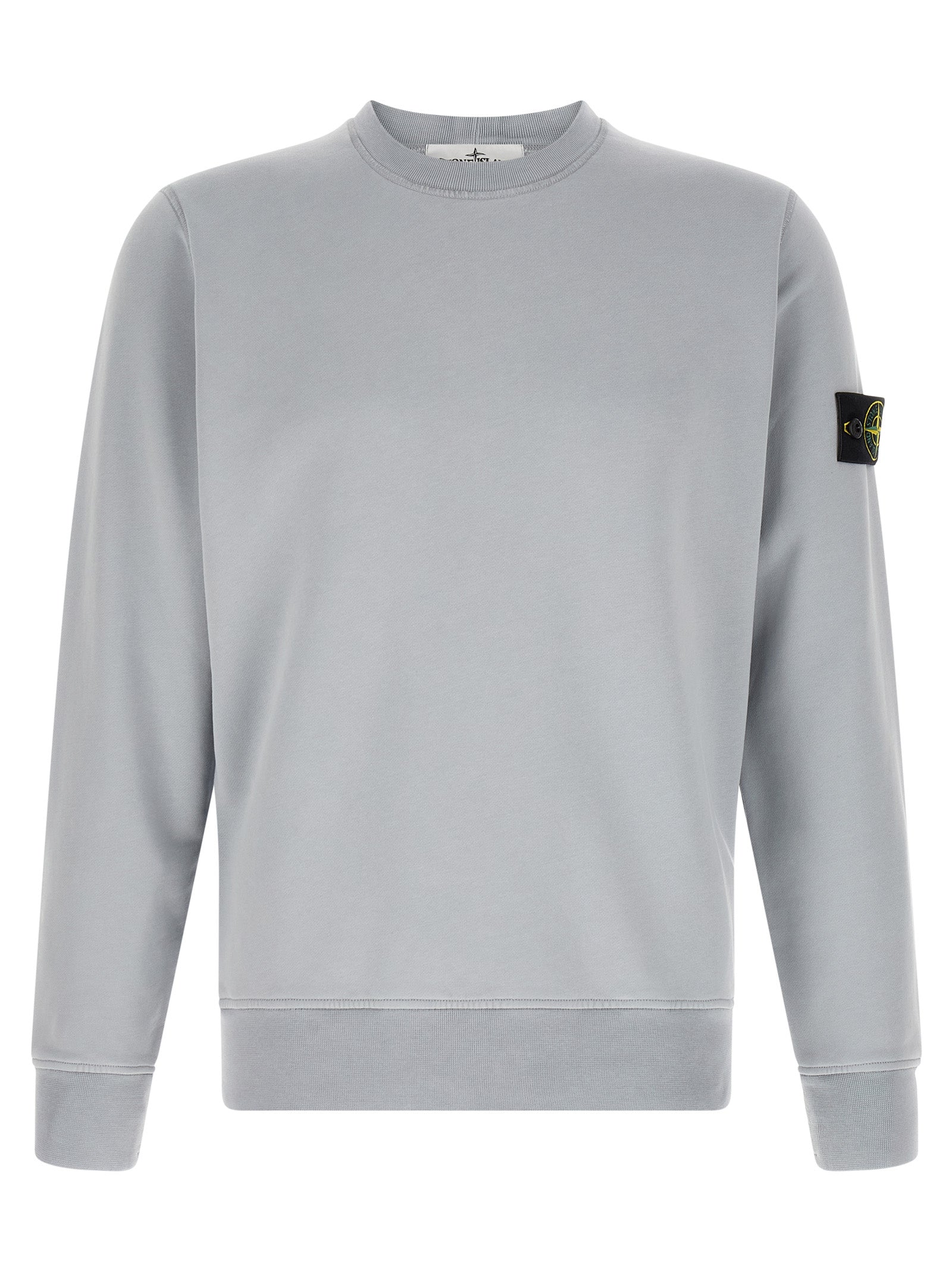 Stone Island Grauer Baumwollpullover