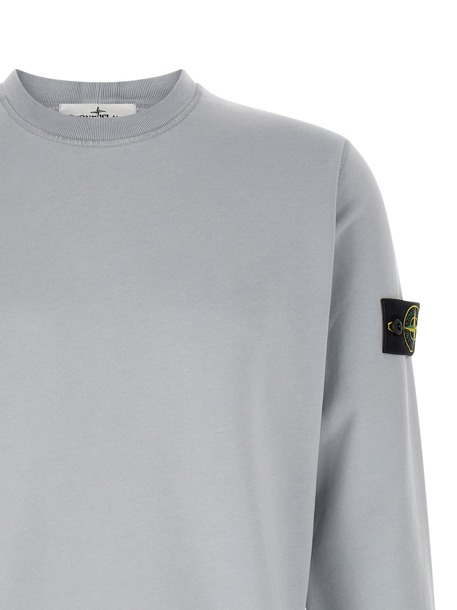 Stone Island Grauer Baumwollpullover