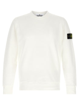 Stone Island Weißes Baumwoll-Sweatshirt