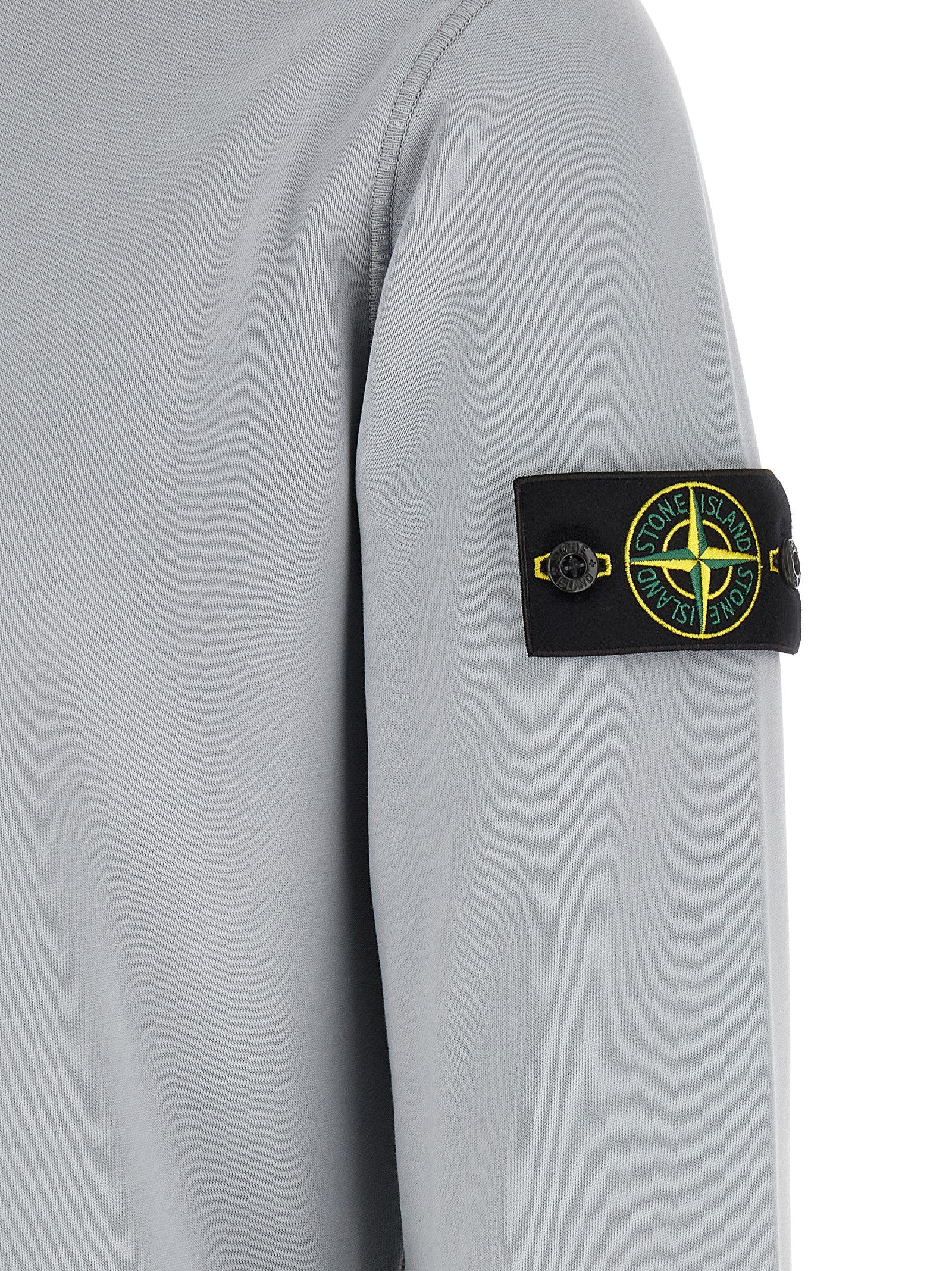 Stone Island Grauer Baumwollpullover