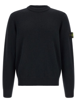 Stone Island Blauer Cardigan aus Schurwolle