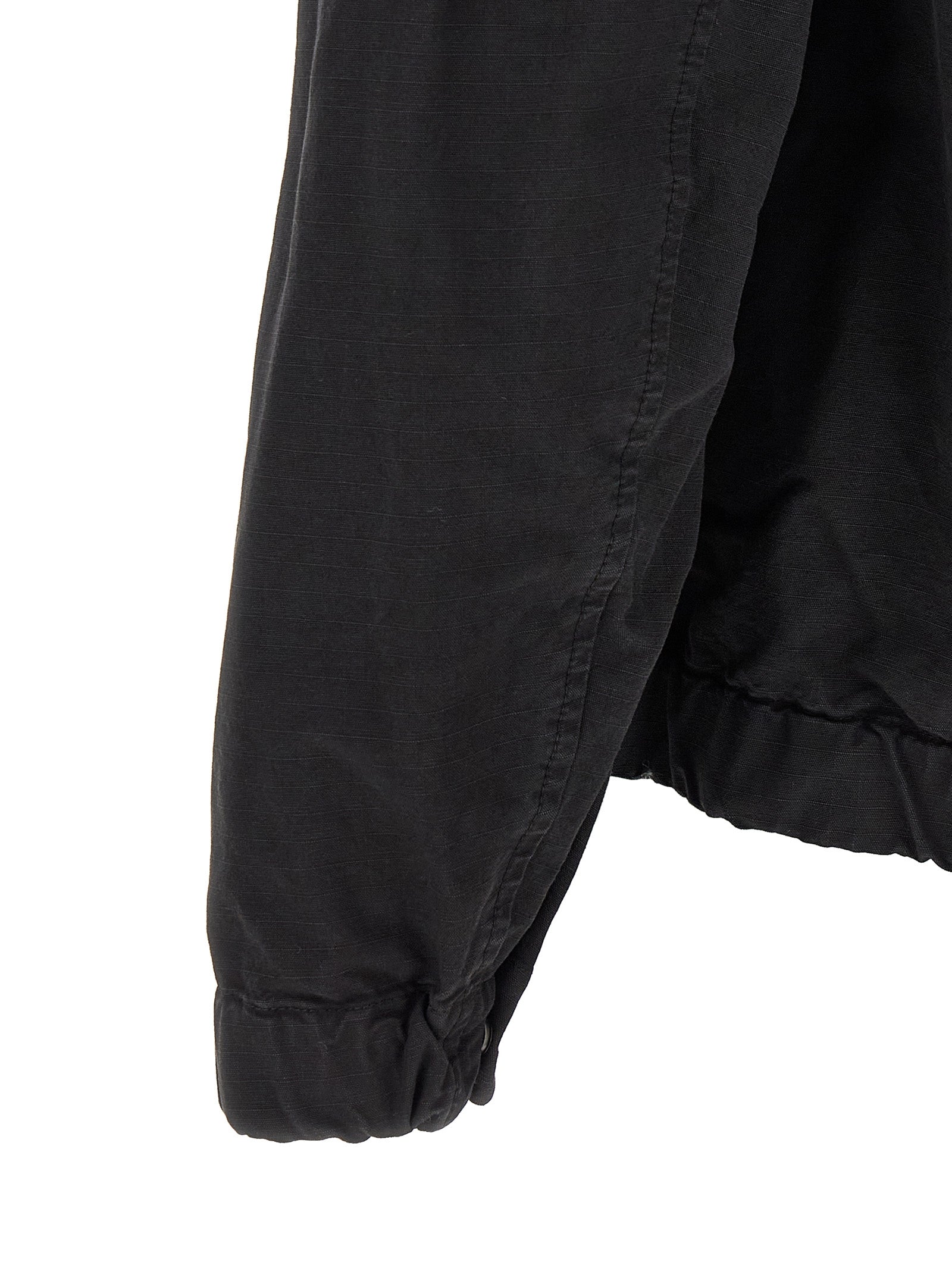 Stone Island Schwarze Baumwoll-Shell-Jacke