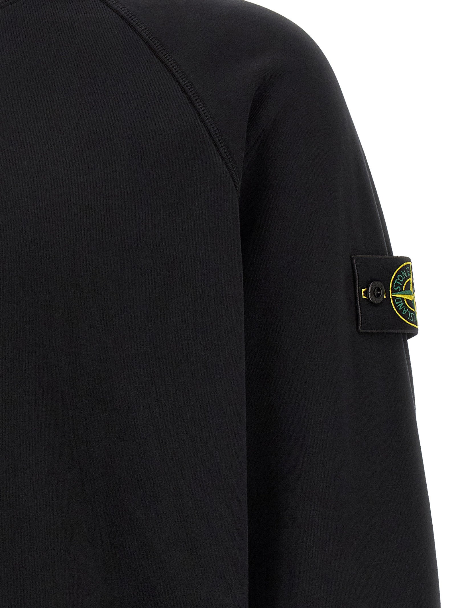 Stone Island Schwarzer Baumwoll-Sweatshirt