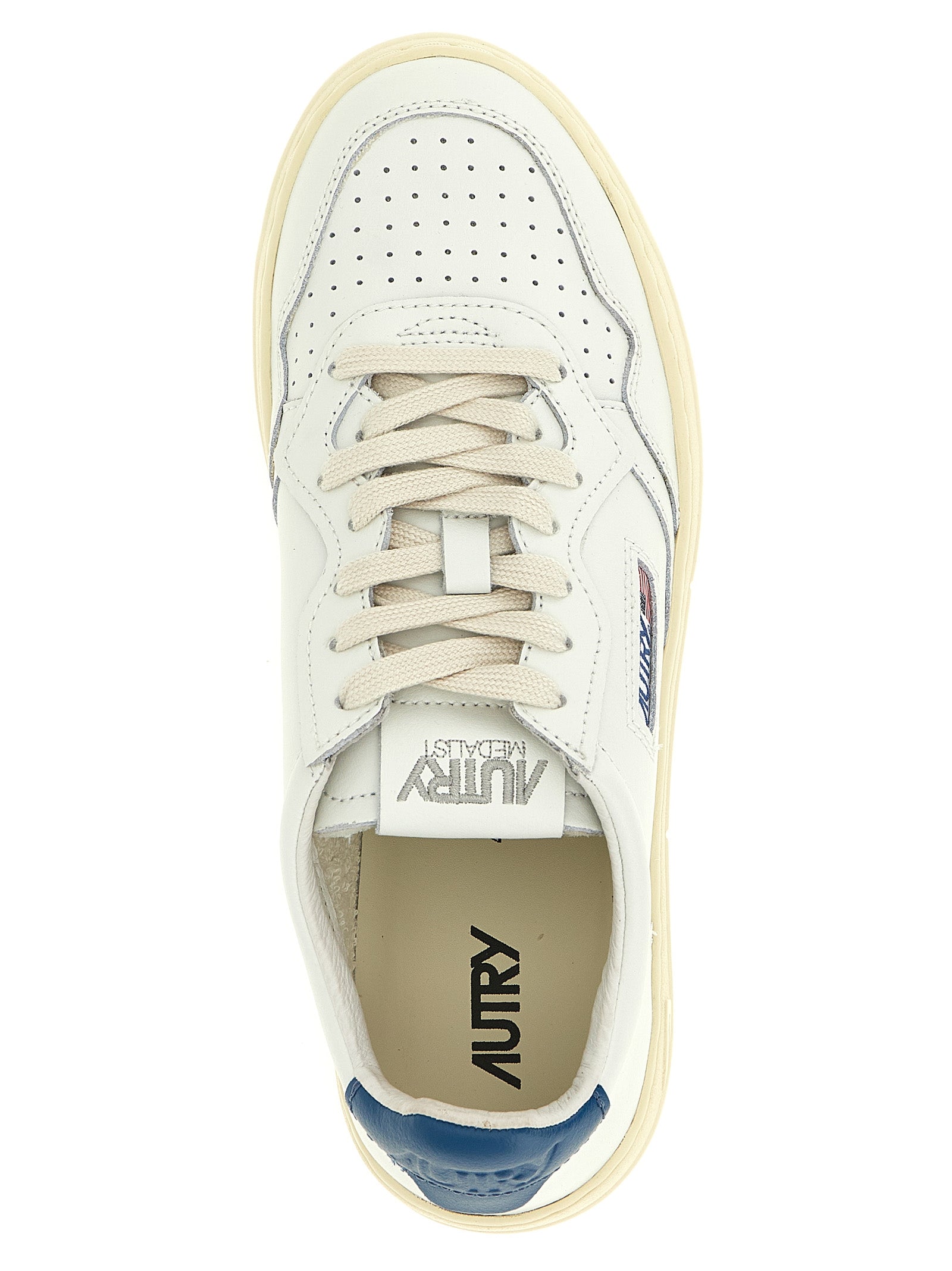 Autry Blaue Sneaker aus Rindsleder