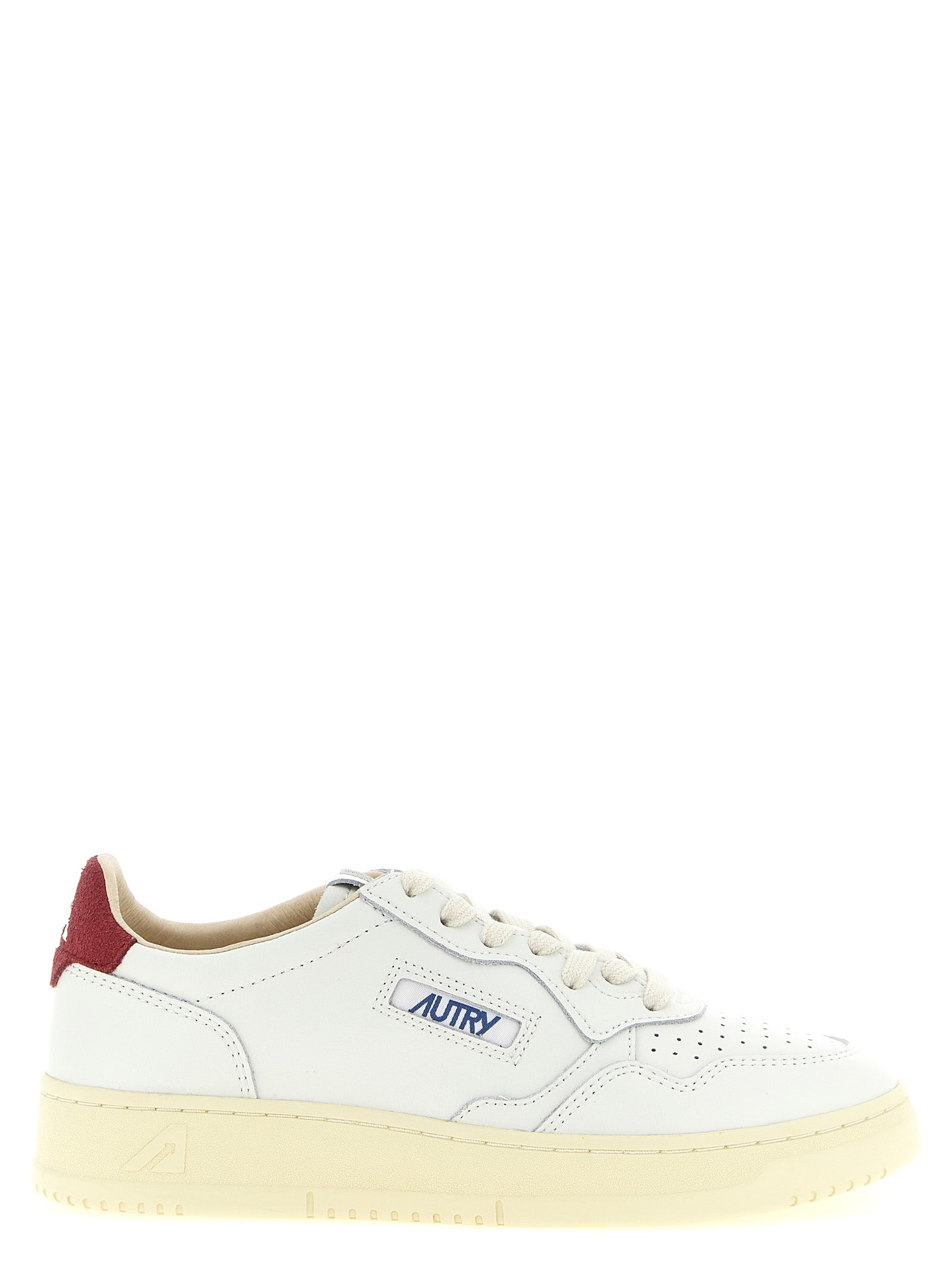 Autry Sneakers aus bordeauxrotem Rindsleder im Athletic-Stil