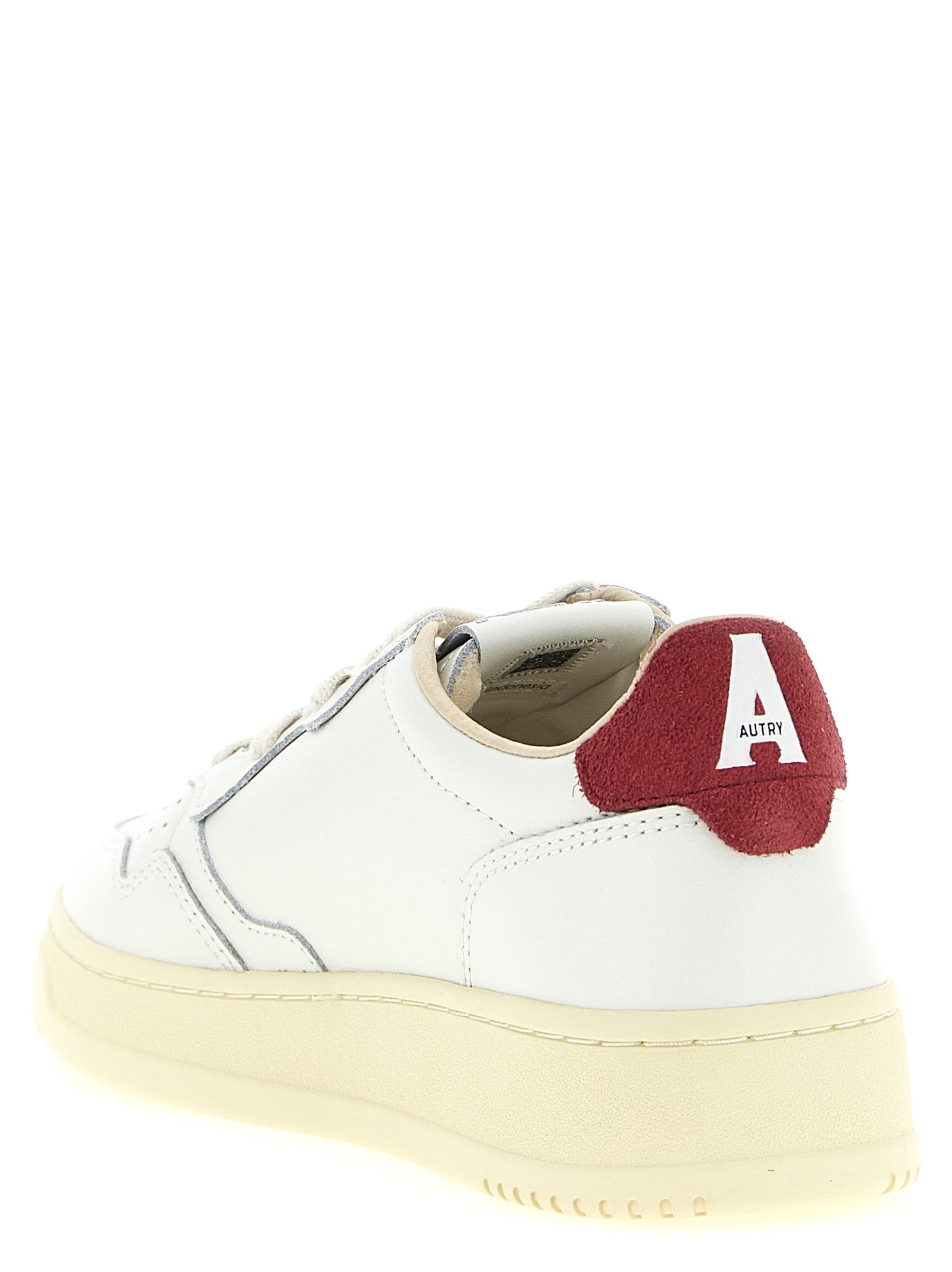 Autry Sneakers aus bordeauxrotem Rindsleder im Athletic-Stil