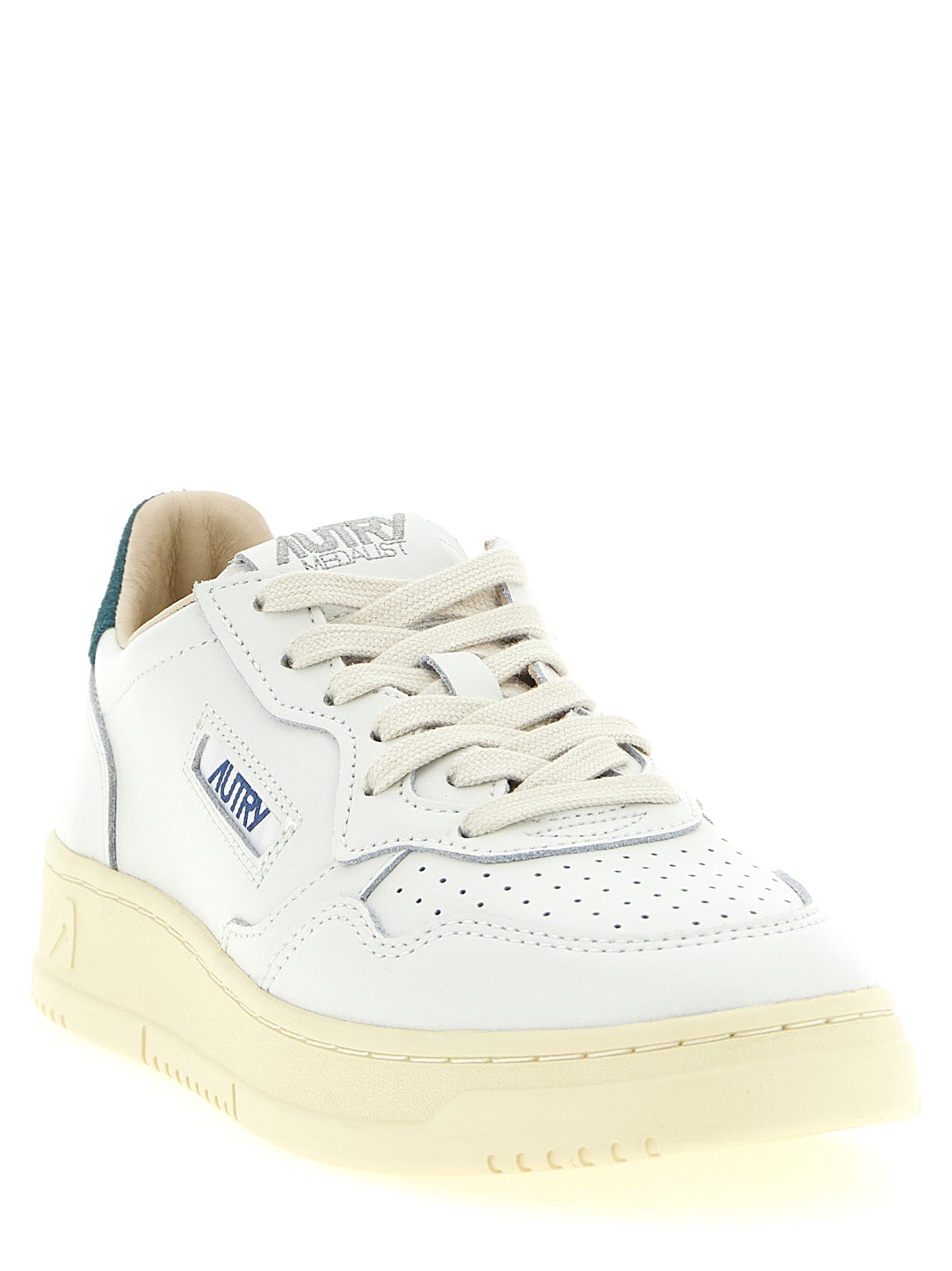 Autry Zweifarbige Low-Top-Sneaker aus Rindsleder