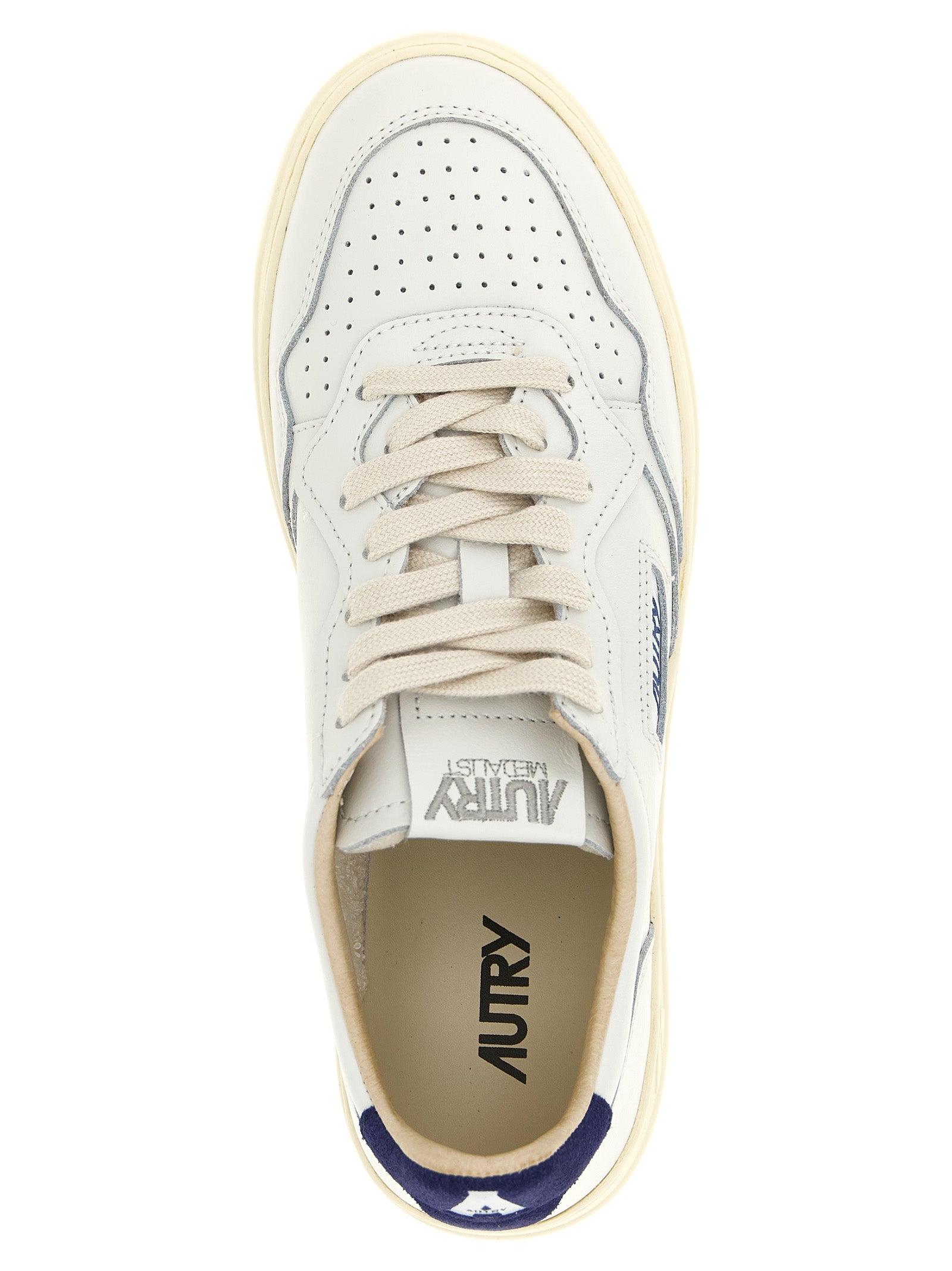 Autry Blaue Sneaker aus Rindsleder im Athletic-Look