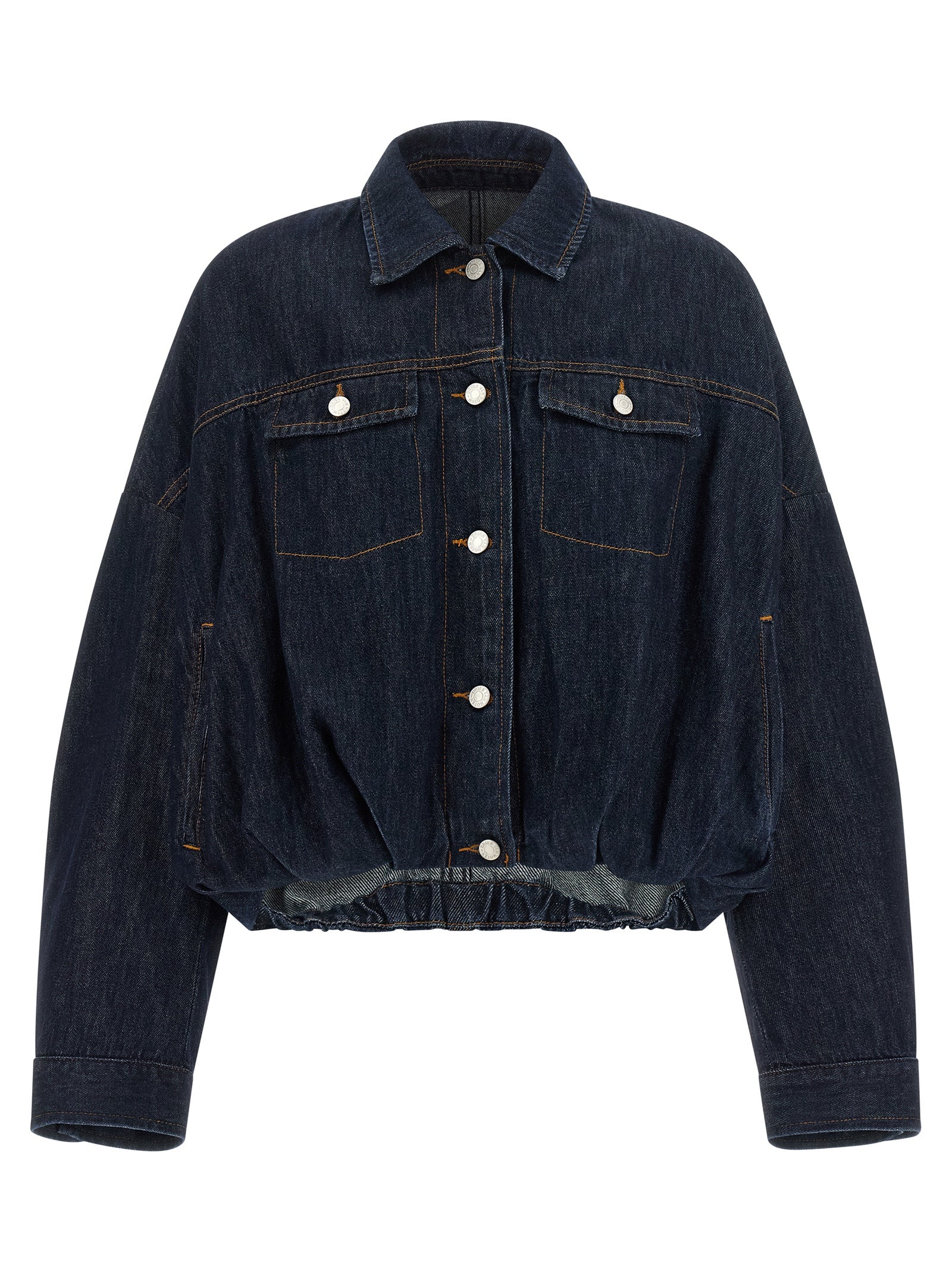 Dries Van Noten Blaue Jeansjacke aus Baumwolle