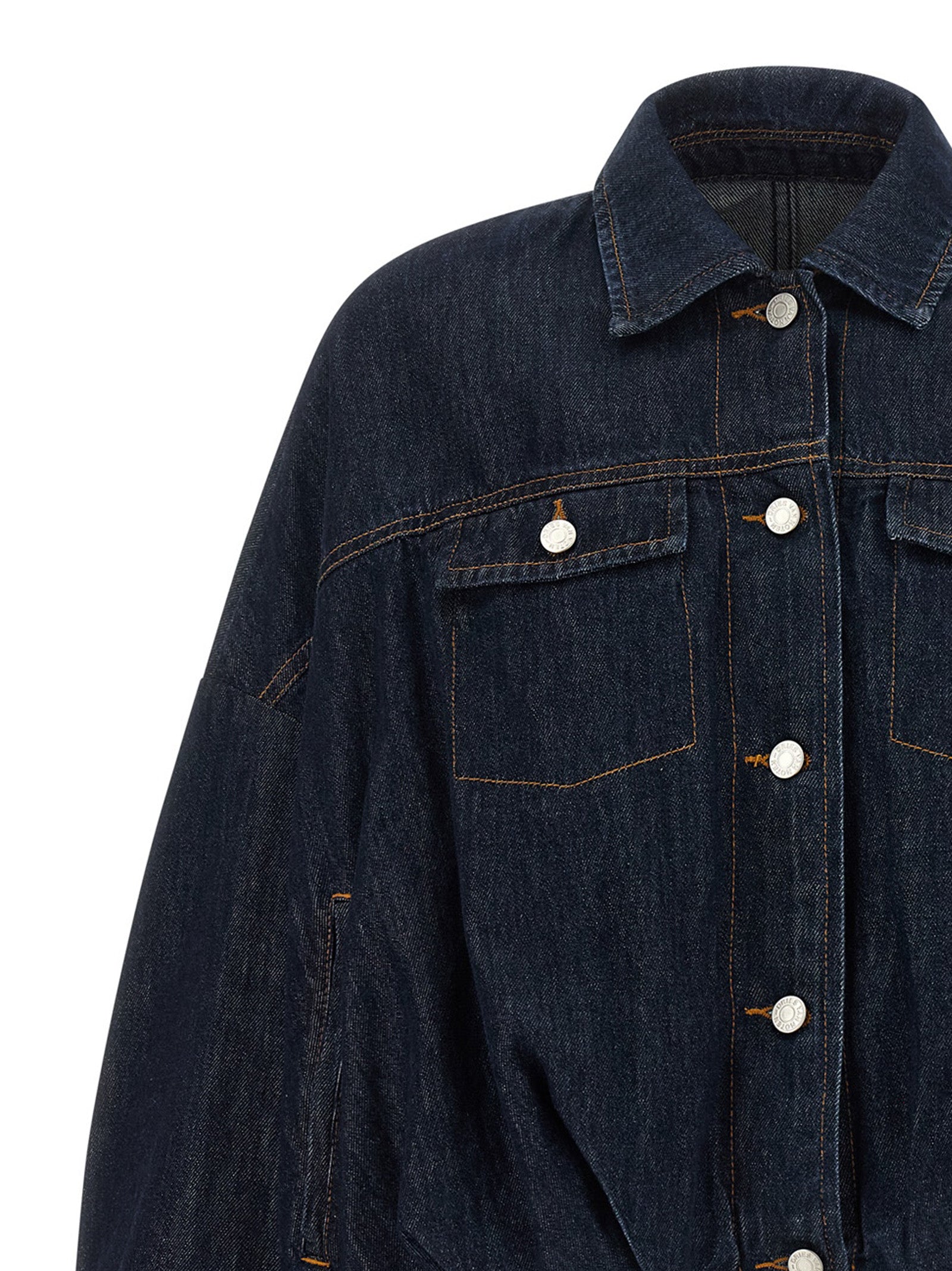 Dries Van Noten Blaue Jeansjacke aus Baumwolle