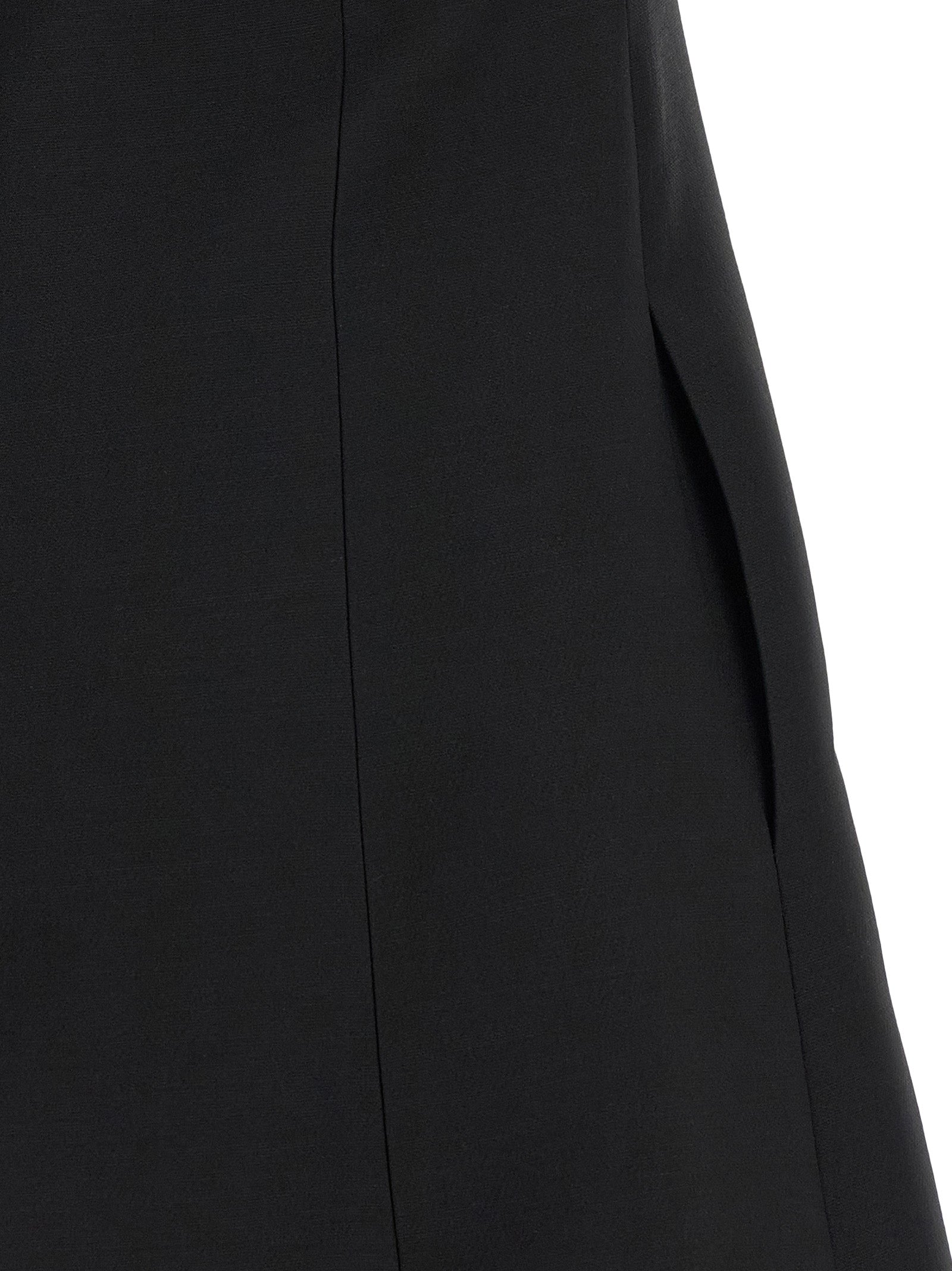 Valentino Garavani Kurzes Kleid aus schwarzer Schurwolle