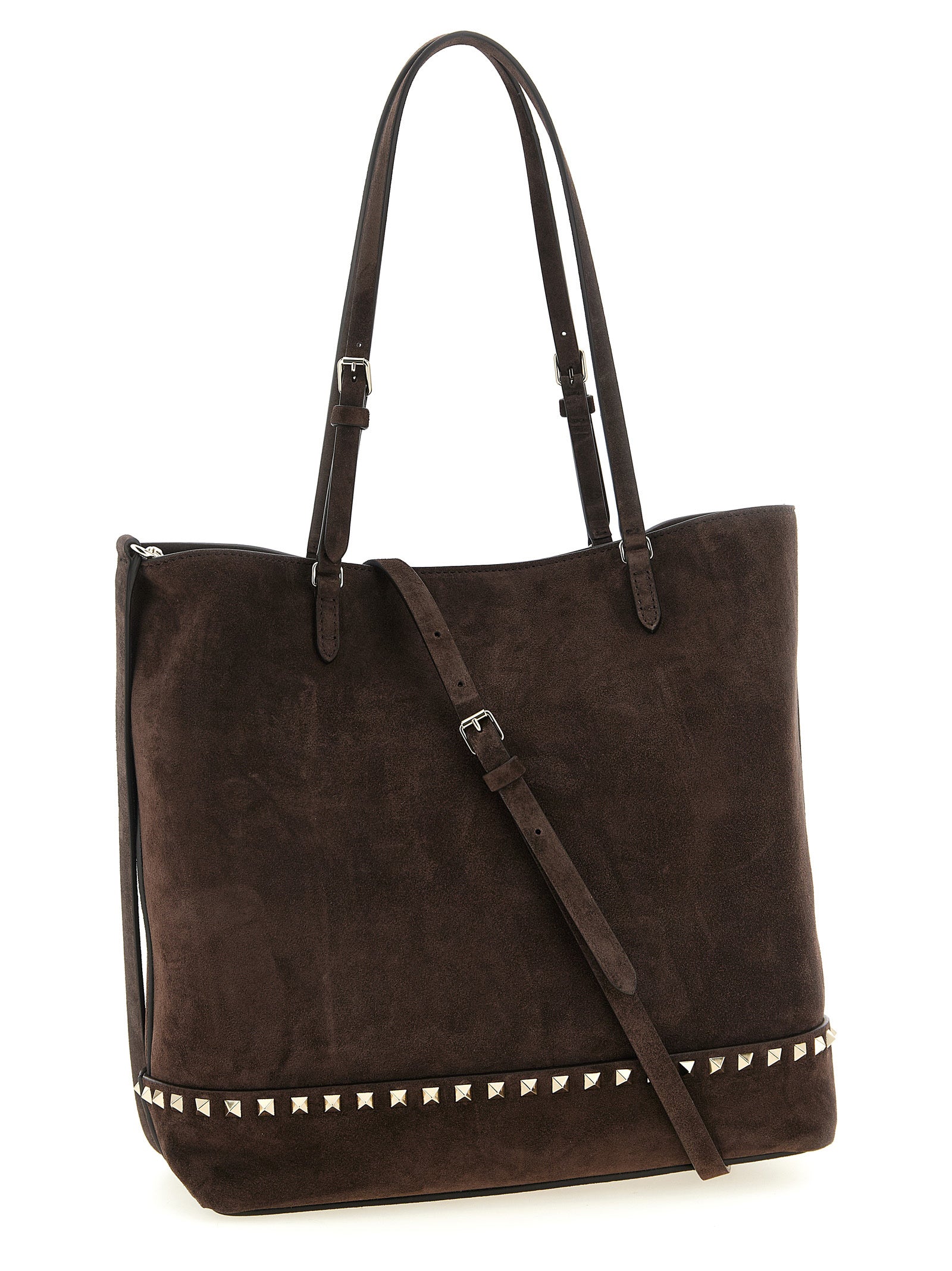 Valentino Garavani Braunes Kalbsleder Damen Crossbody Tasche