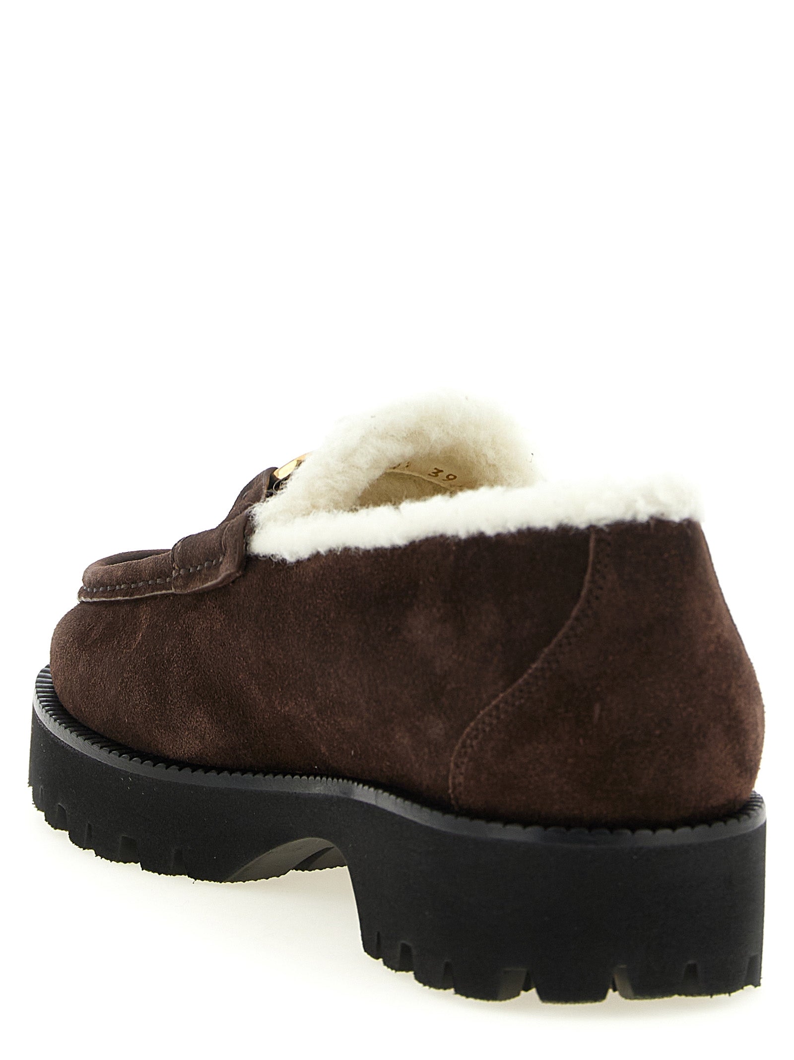 Valentino Garavani Braune Kalbsleder-Slipper