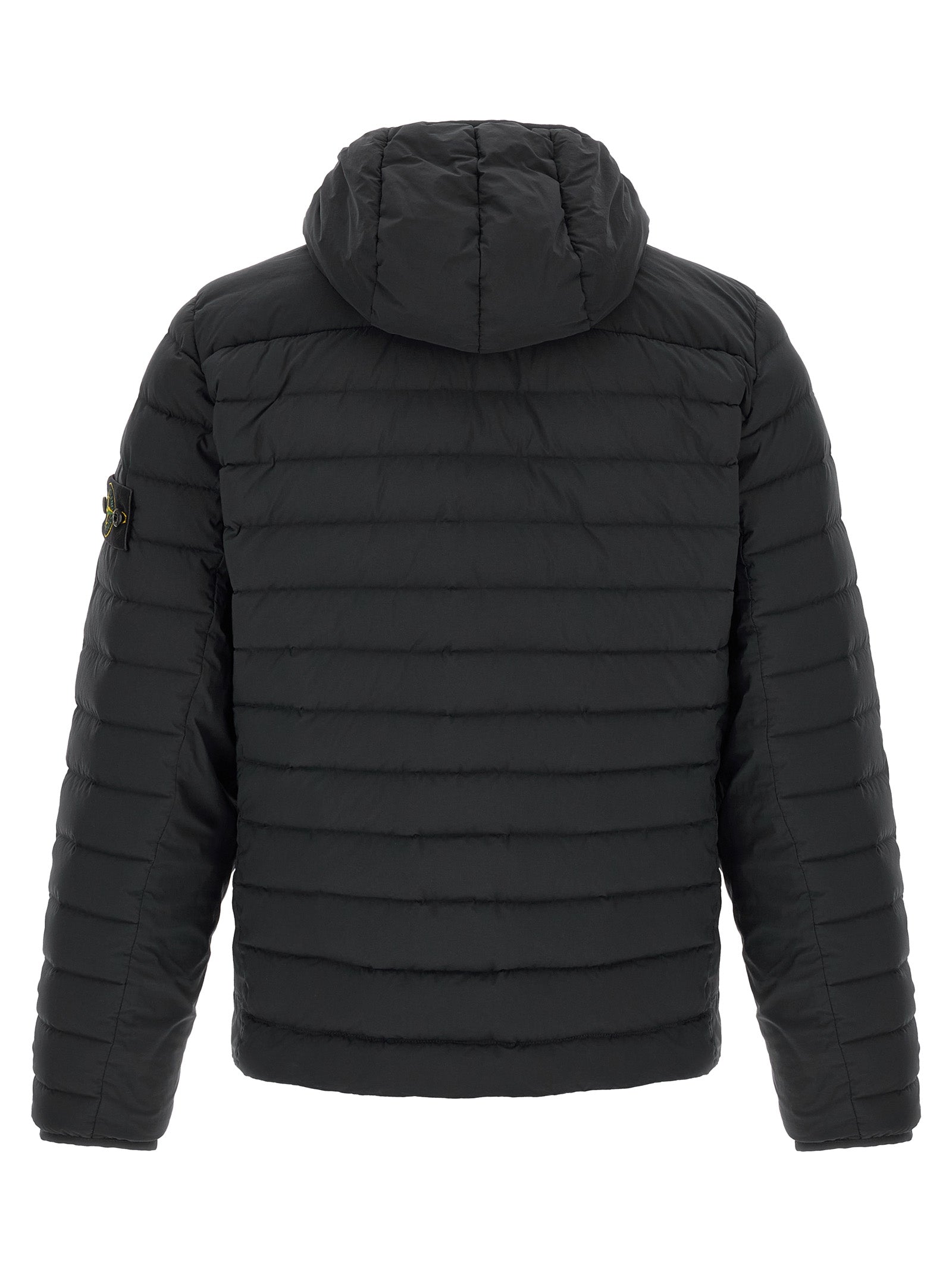 Stone Island Schwarze Polyamid-Shell-Jacke