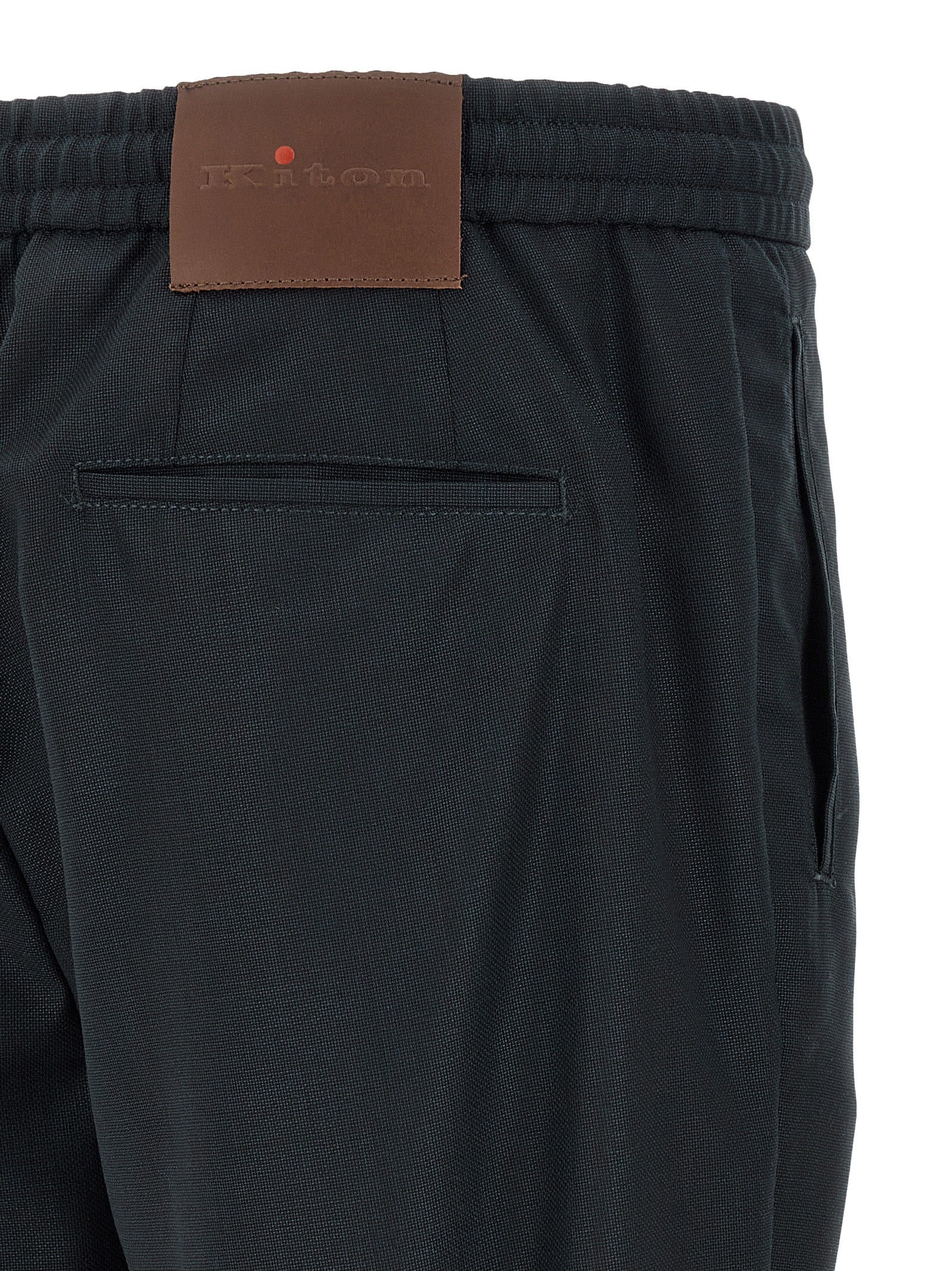 Kiton Blaue Wollhose
