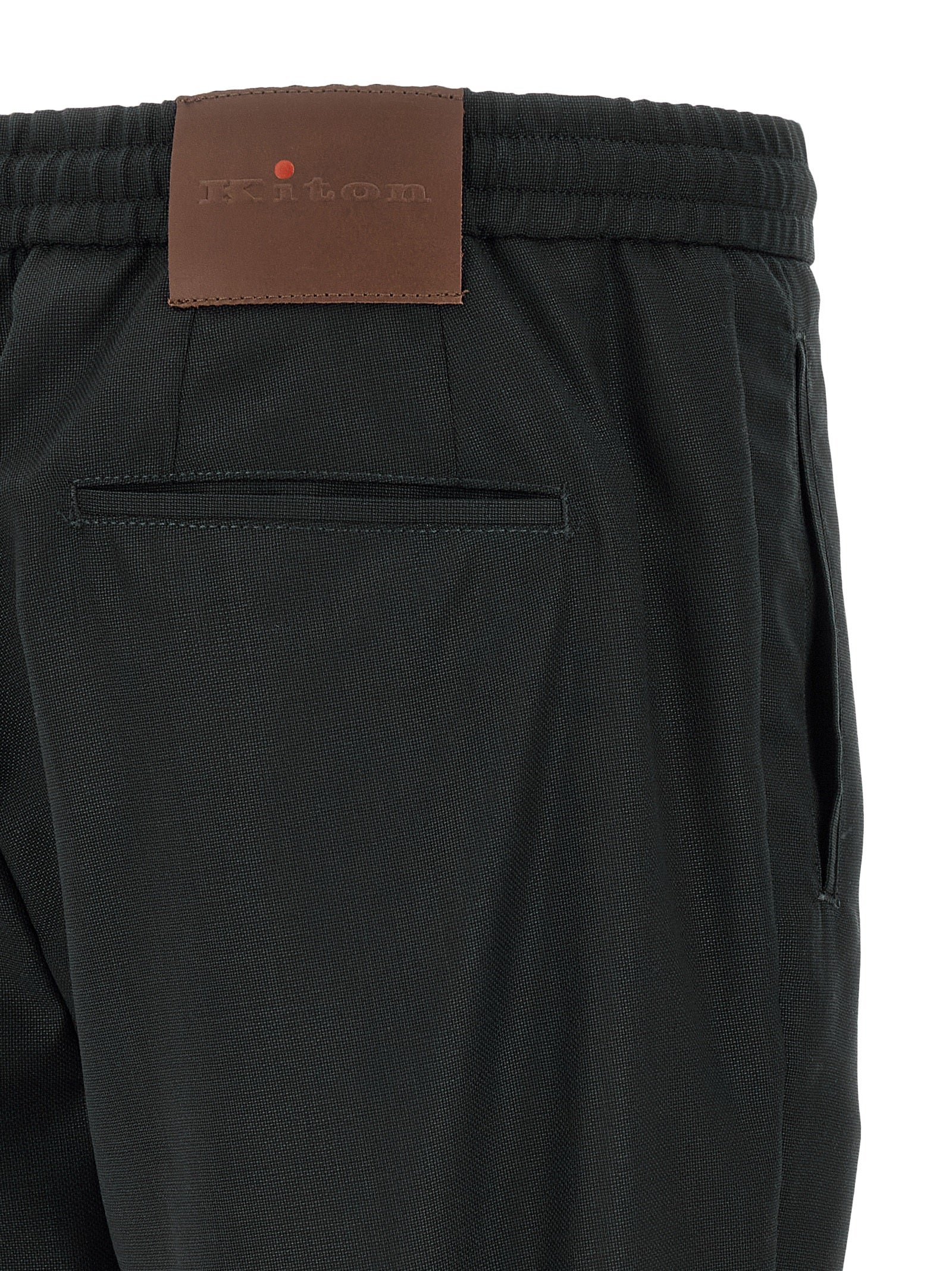 Kiton Graue Woll-Freizeithose
