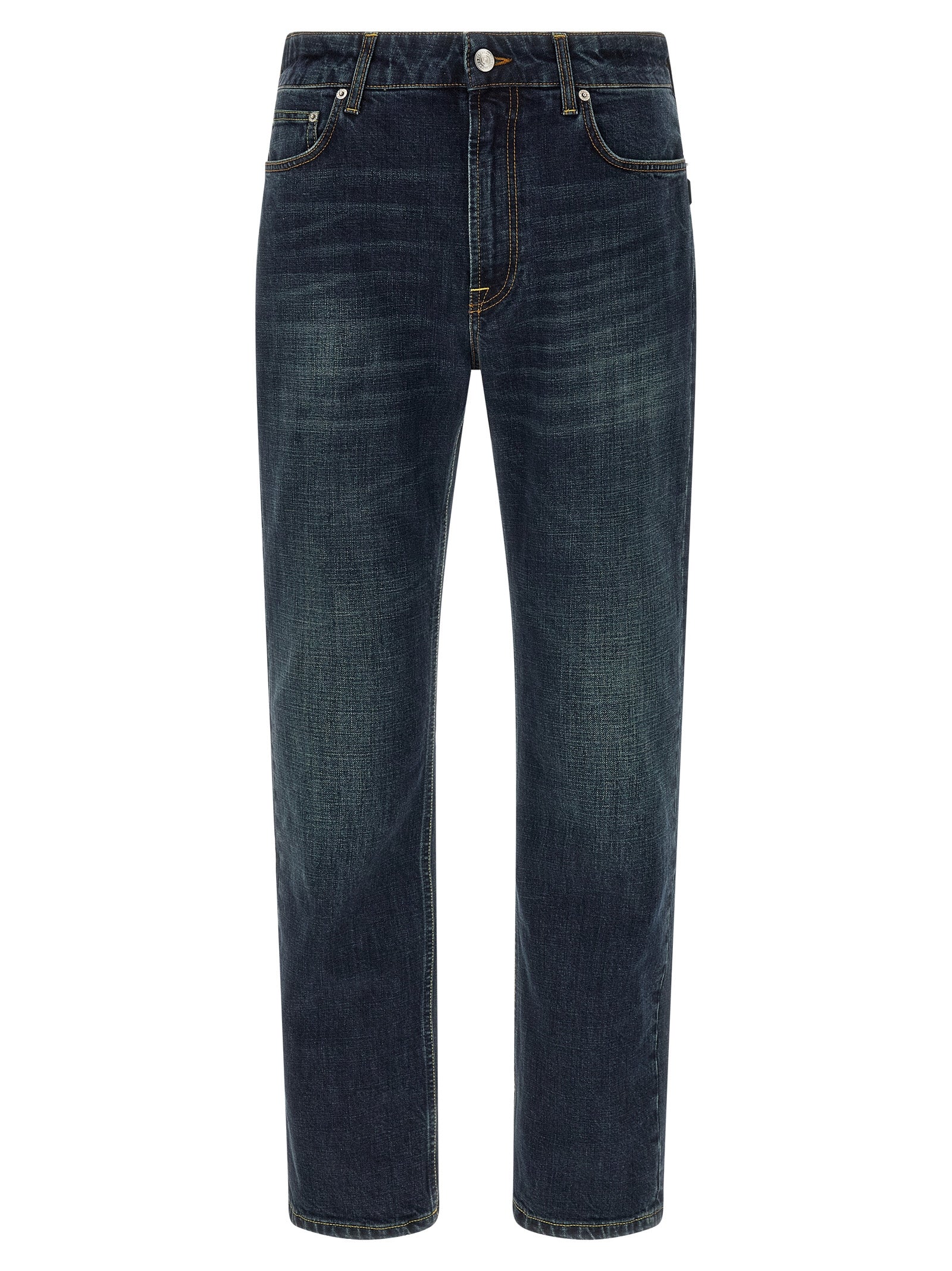 Department 5 Blaue Jeans aus Baumwolle im geraden Schnitt