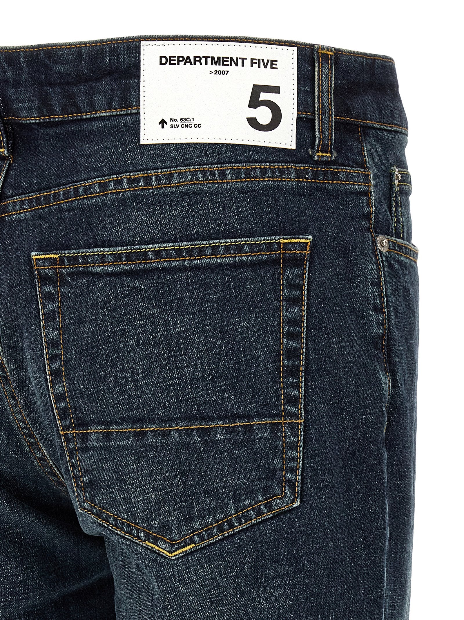 Department 5 Blaue Jeans aus Baumwolle im geraden Schnitt