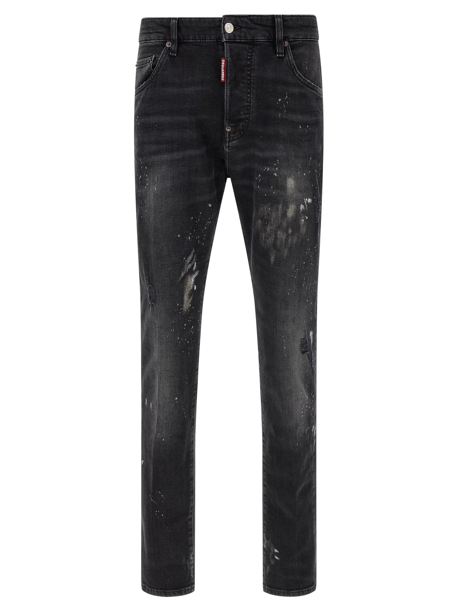 Dsquared² Schwarze Baumwoll-Jeans im Slim Fit