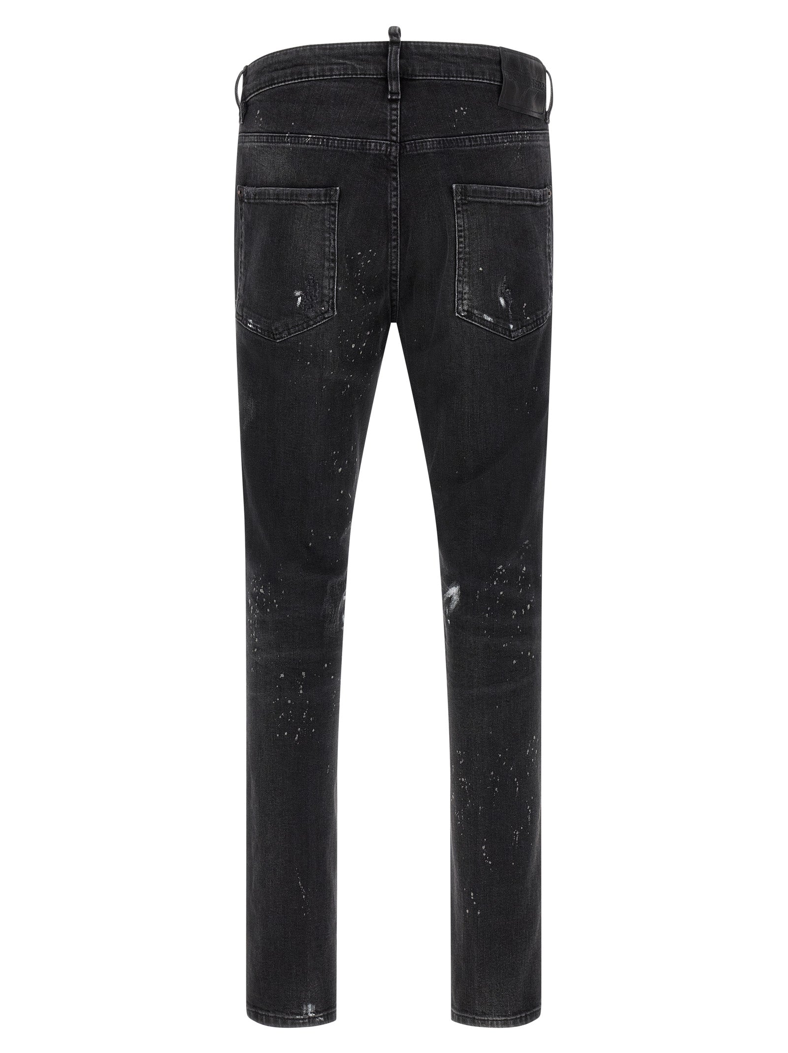 Dsquared² Schwarze Baumwoll-Jeans im Slim Fit