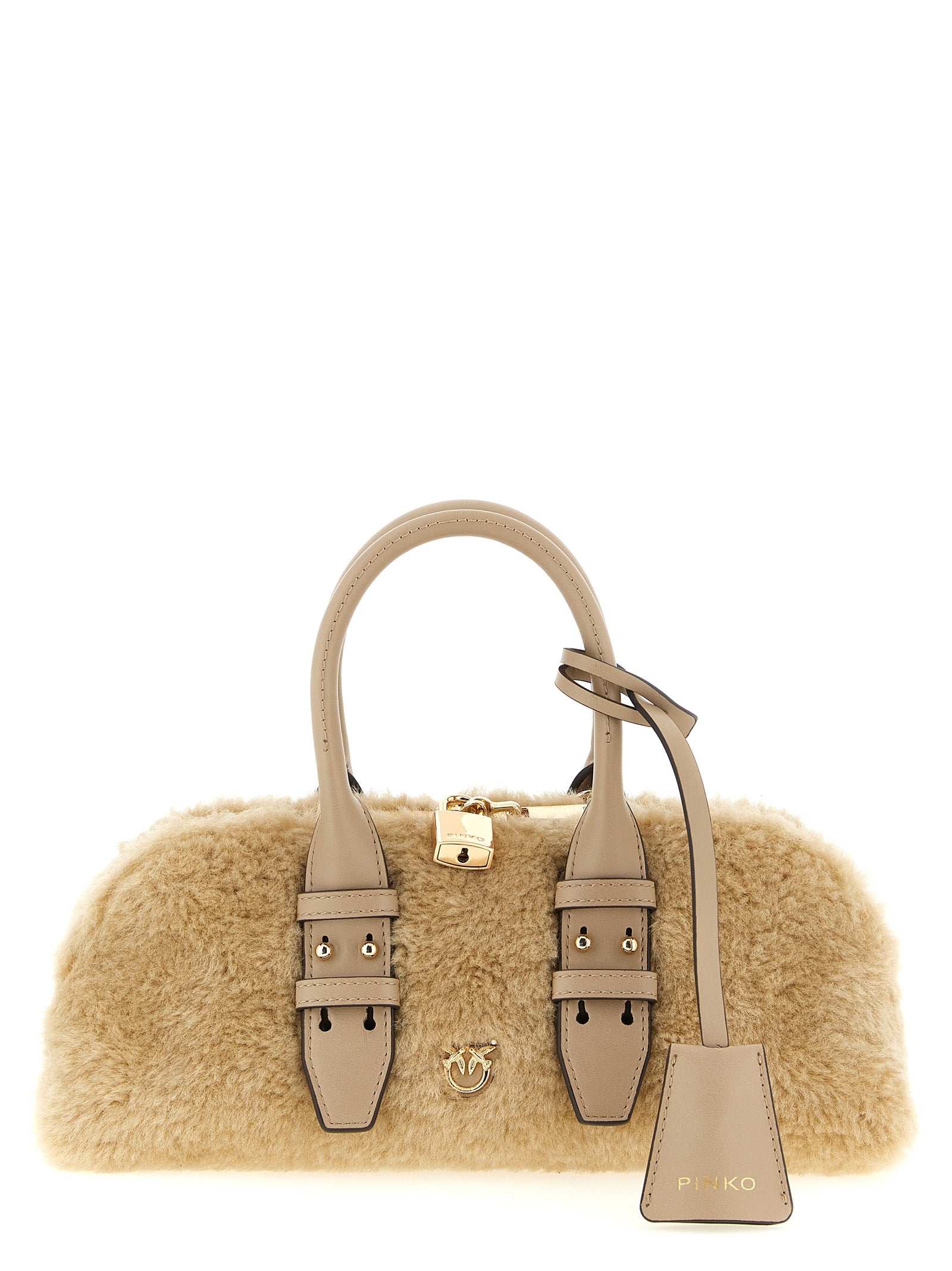 PINKO Graue Handtasche aus Polyester