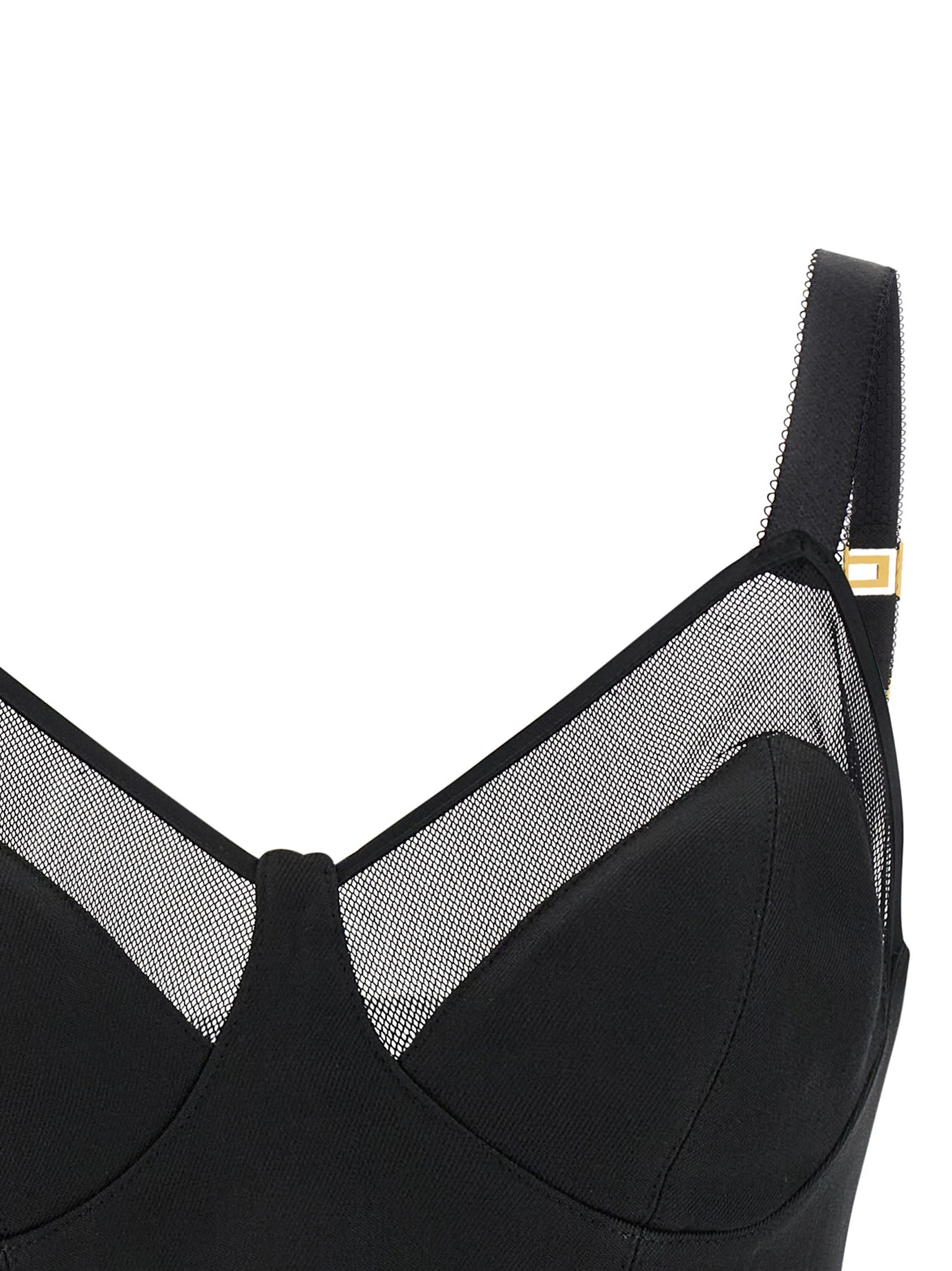 Elisabetta Franchi Schwarze Tanktops aus reiner Schurwolle