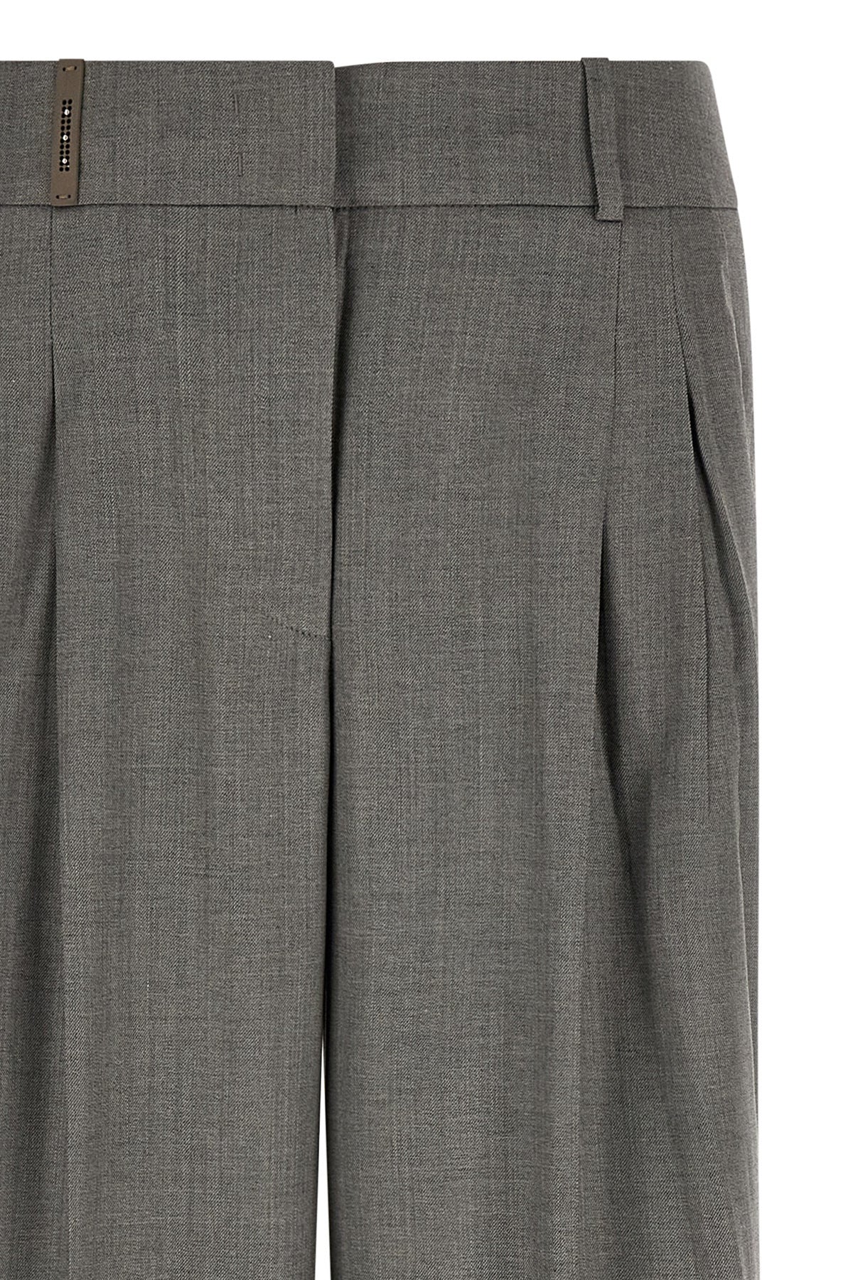 Peserico Graue Hose aus reiner Schurwolle