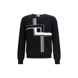 Versace Schwarzer Kaschmirpullover