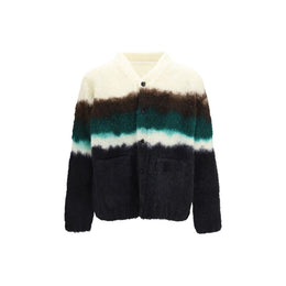 Sacai Mehrfarbige Strickjacke aus Wolle Oves Aries