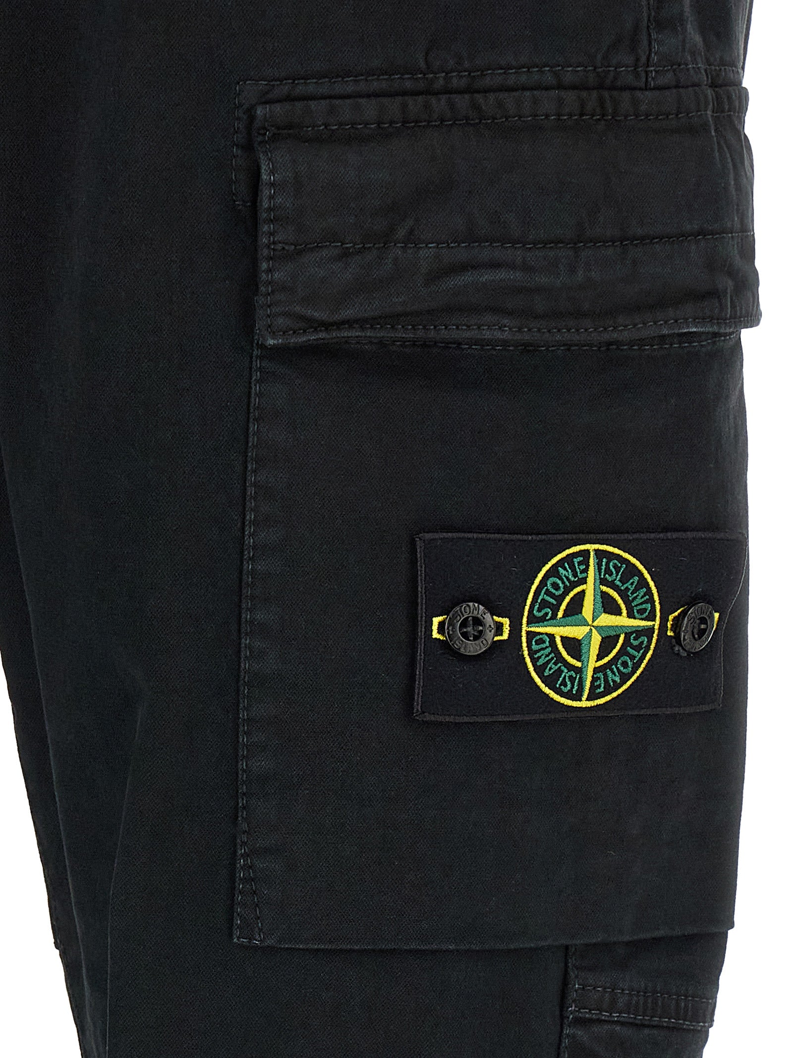 Stone Island Schwarze Cargo-Hose aus Baumwolle