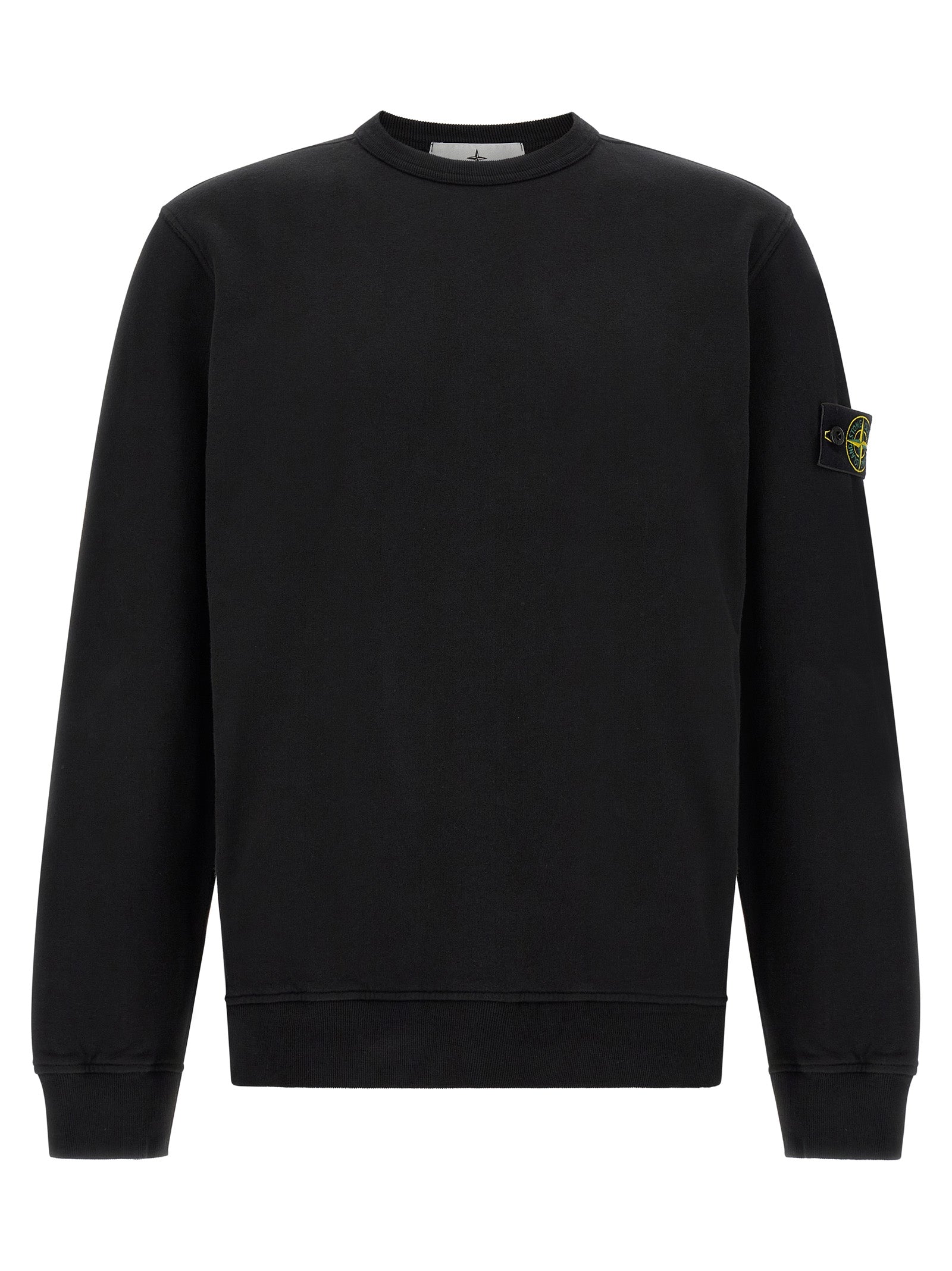 Stone Island Schwarzer Baumwoll-Sweatshirt