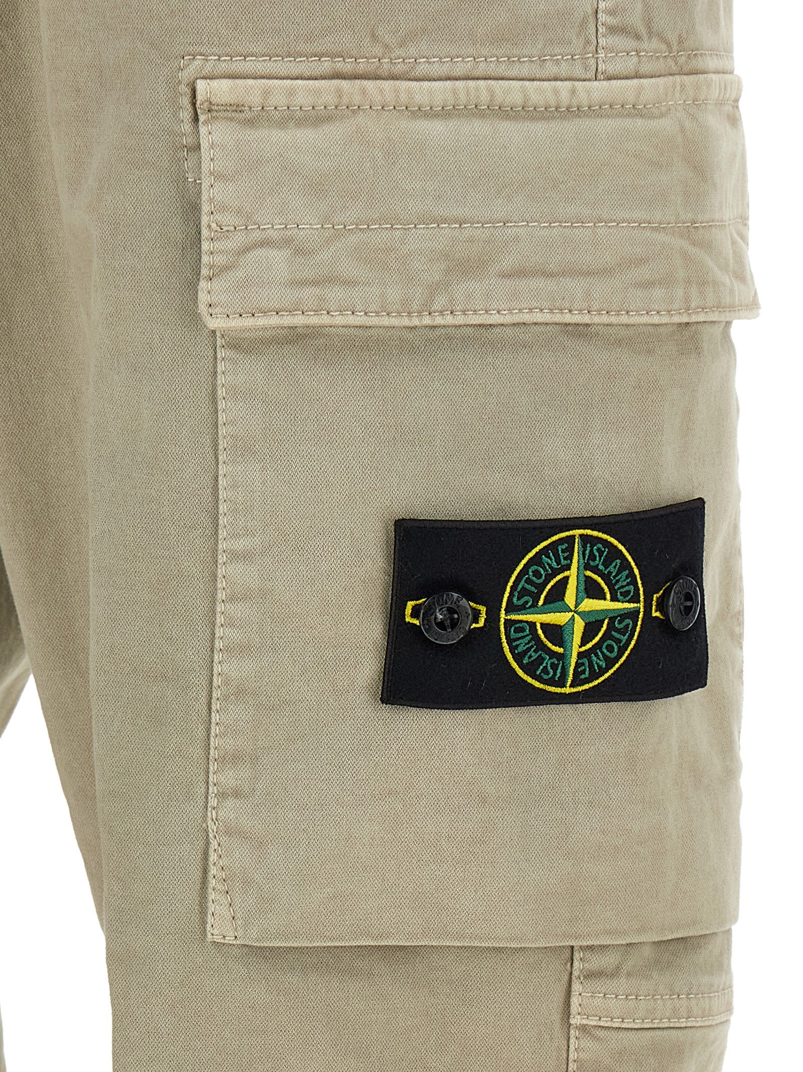 Stone Island Beige Baumwoll-Cargo-Hose