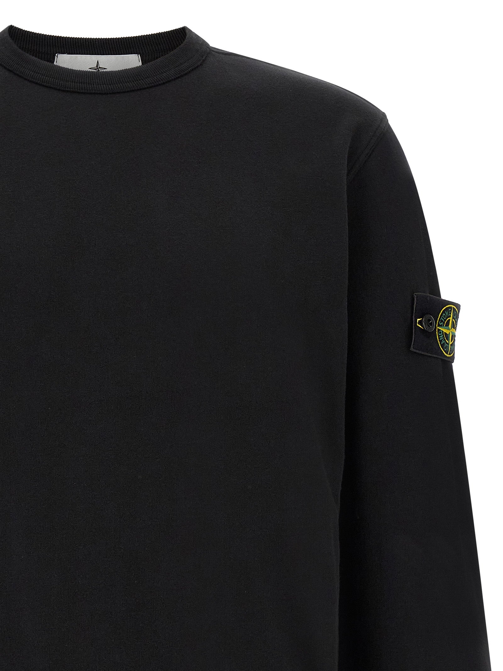 Stone Island Schwarzer Baumwoll-Sweatshirt