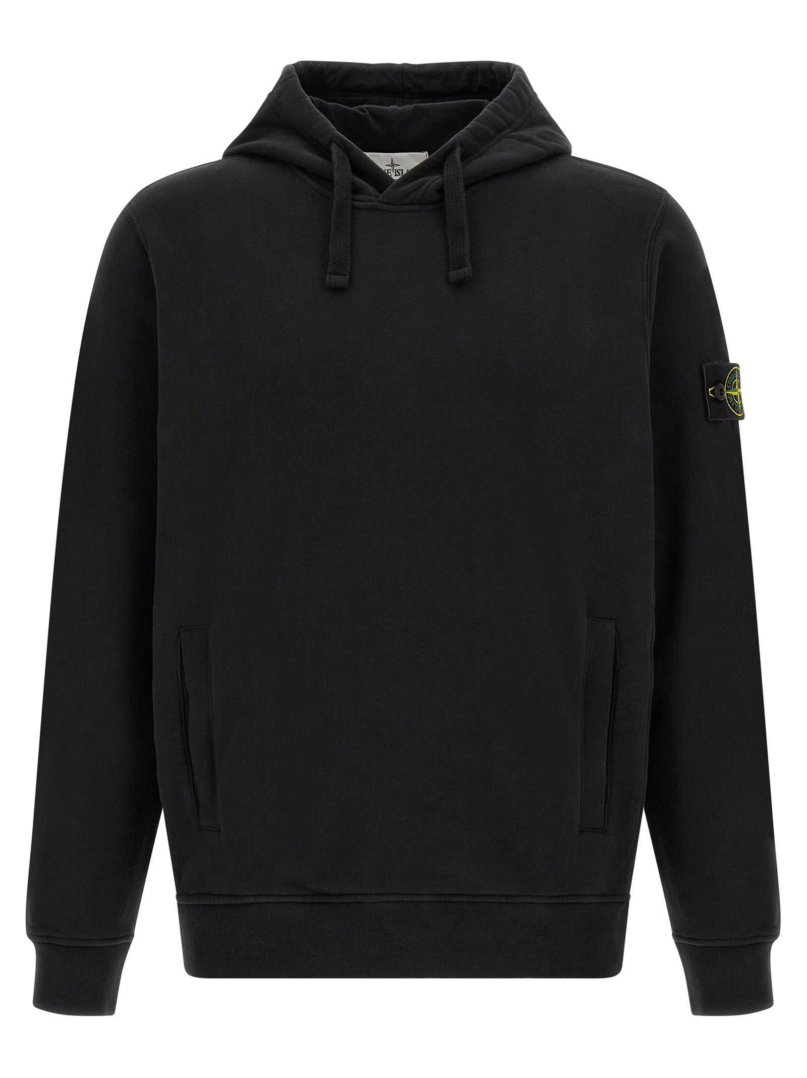 Stone Island Schwarzer Baumwoll-Sweatshirt