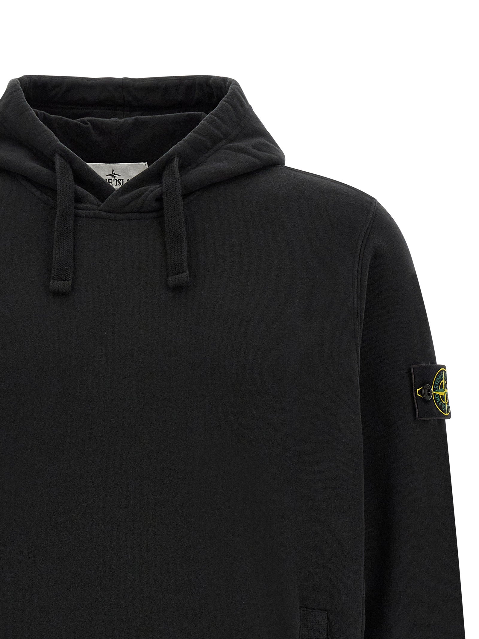 Stone Island Schwarzer Baumwoll-Sweatshirt