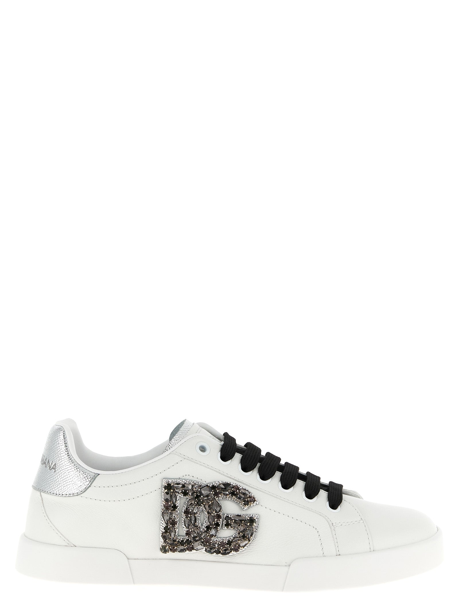 Dolce & Gabbana Sneakers aus Kalbsleder in Metallic-Optik