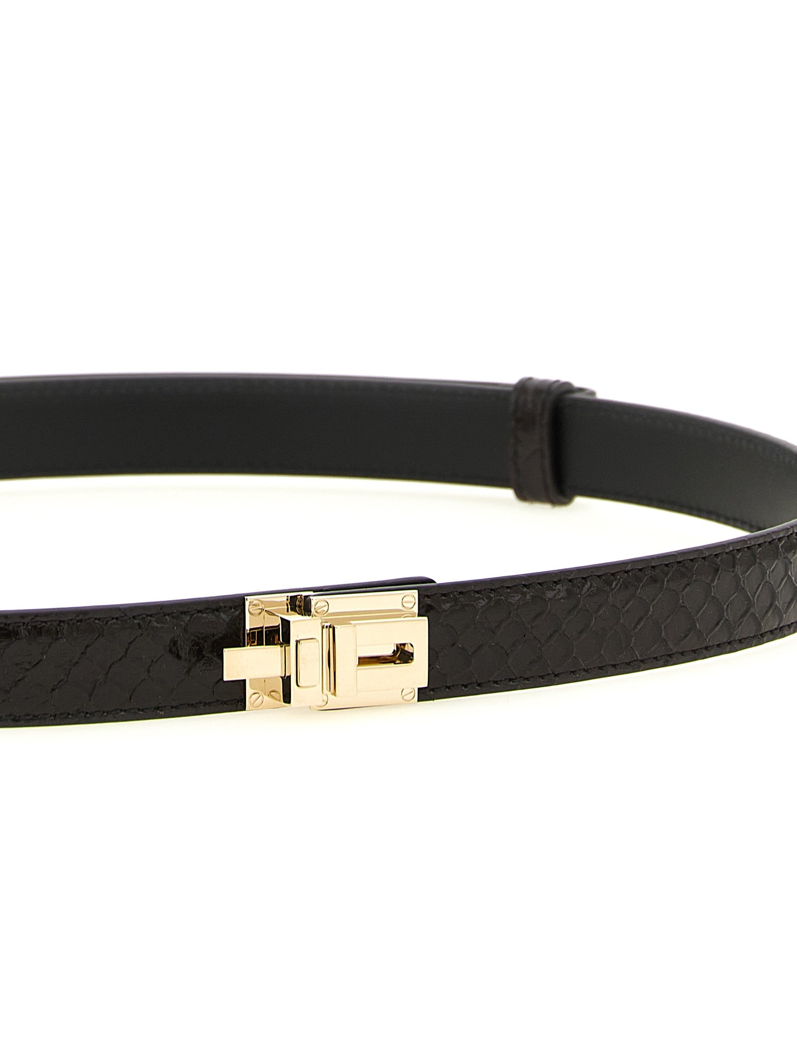 Tom Ford Brauner Kalbsleder Gürtel Regular
