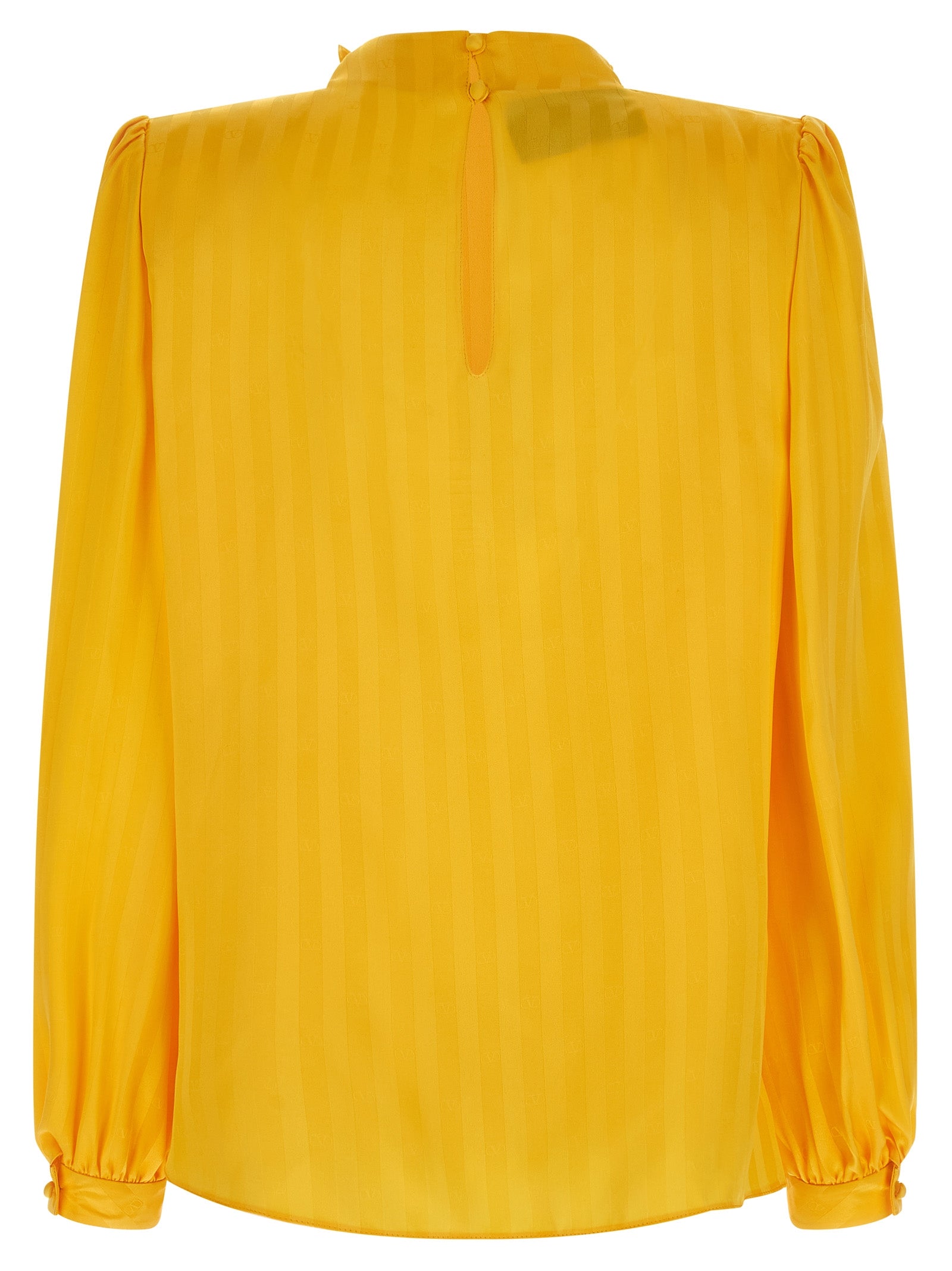 Valentino Garavani Zweifarbige Seidenbluse